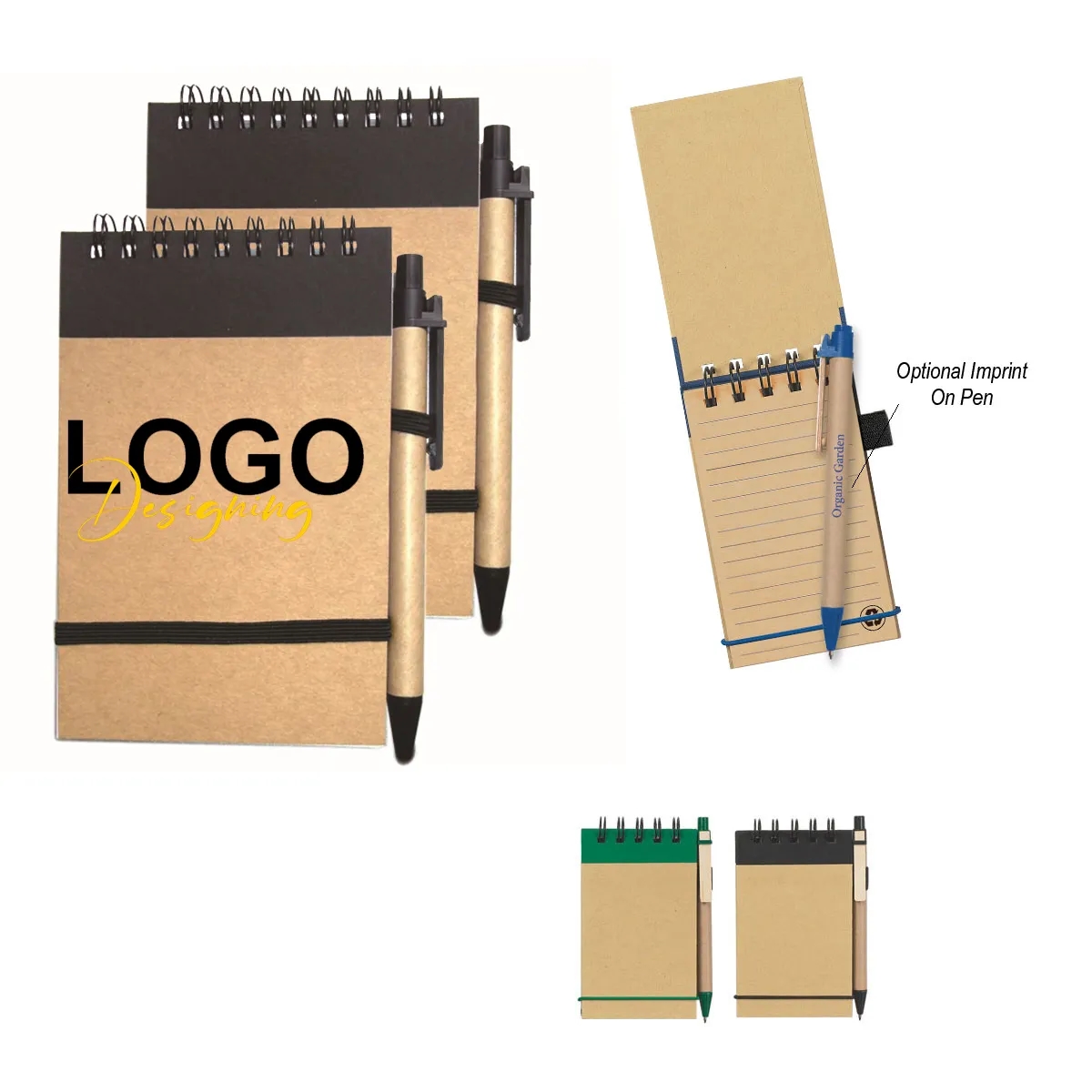 Eco-Inspired Spiral Jotter & Pen 1