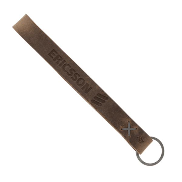 Hayward Leather Wrist Keychain with Metal Split-Ring 102