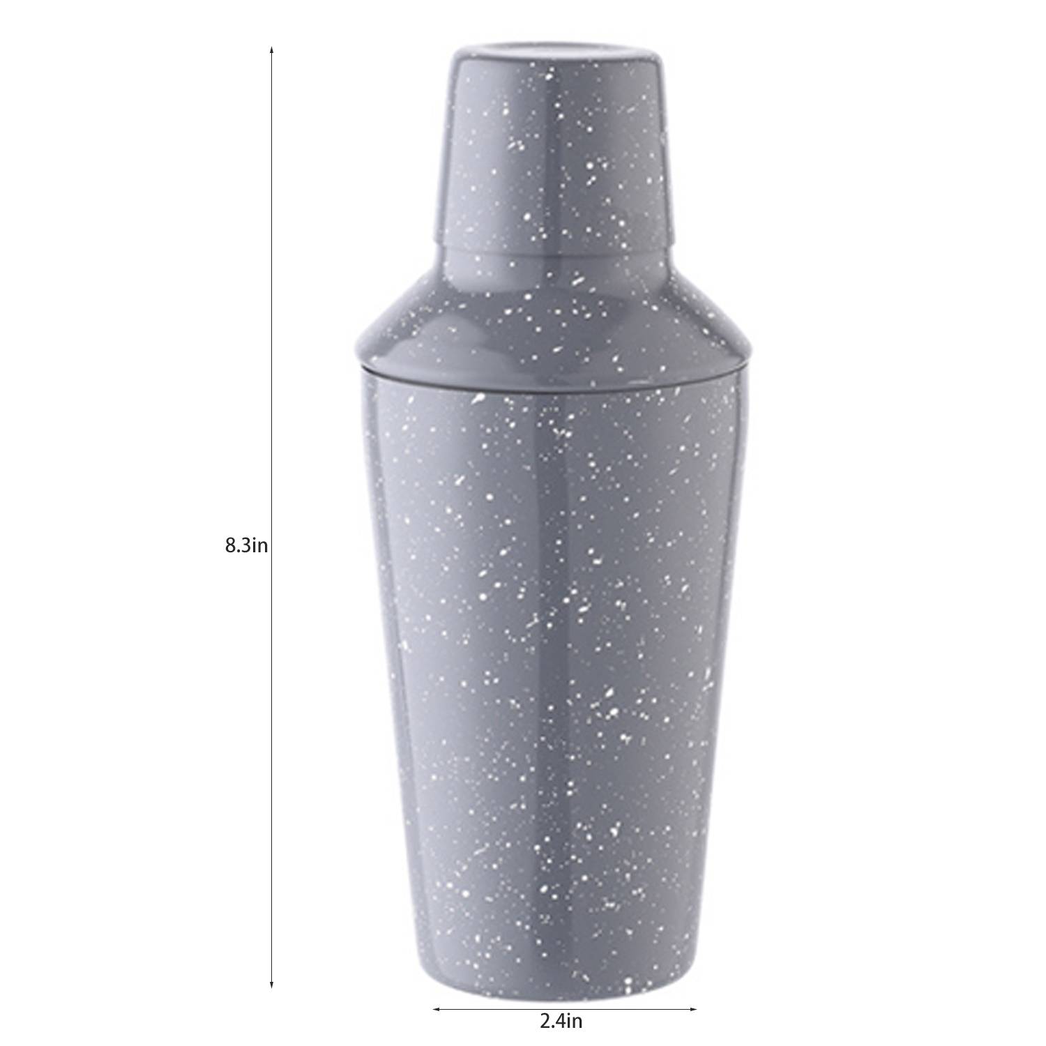 20oz Stainless Steel Cocktail Shaker w/ Built-in Strainer 2