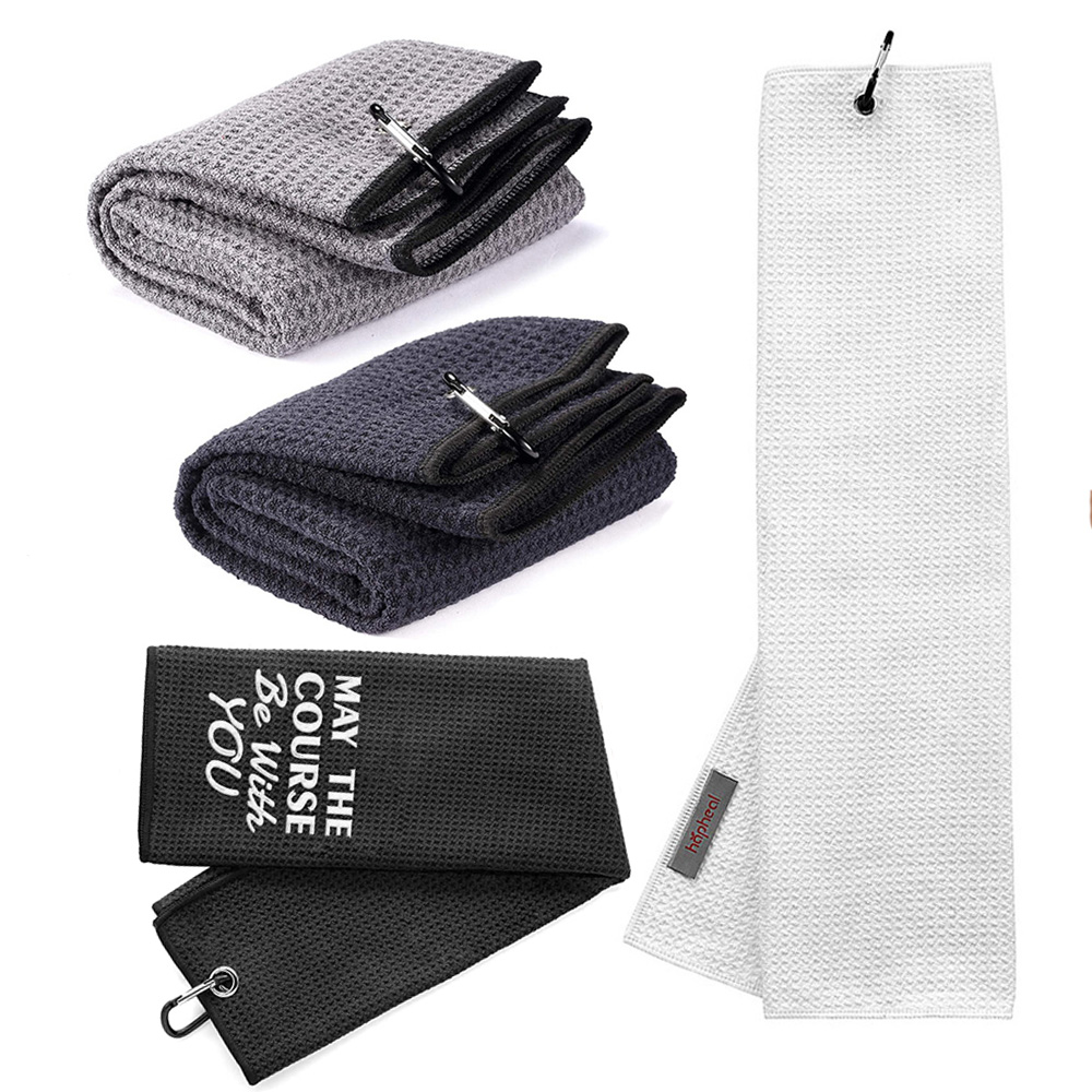 20" x 40" Microfiber Golf Towel W/Hook 1