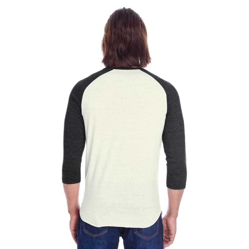 Threadfast Apparel Unisex Triblend 3/4-Sleeve Raglan 18