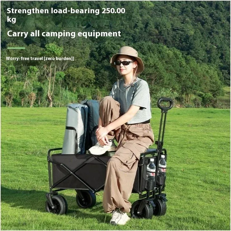 Foldable Outdoor Utility Cart - Portable Wagon 6