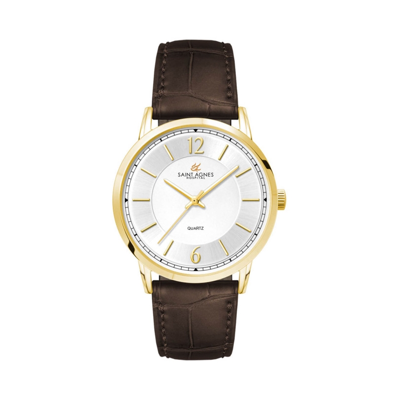 39.5MM, GOLD METAL CASE, 3-HAND MVT