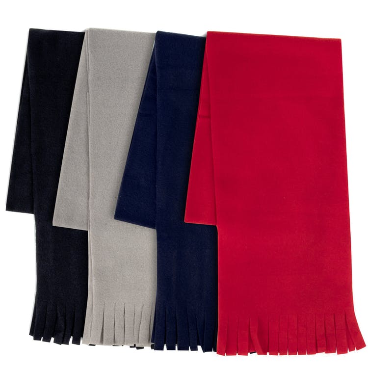 Fleece Fringe Scarves - Assorted 60" x 8.5" 2