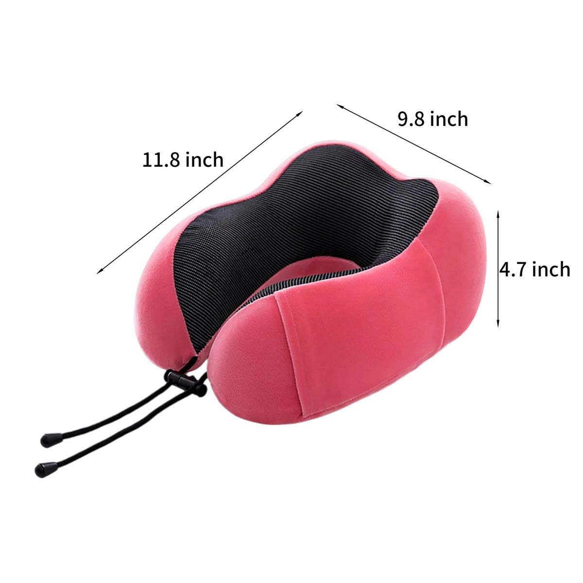 Soft Spandex Travel Pillow for Planes Trains and Cars 2