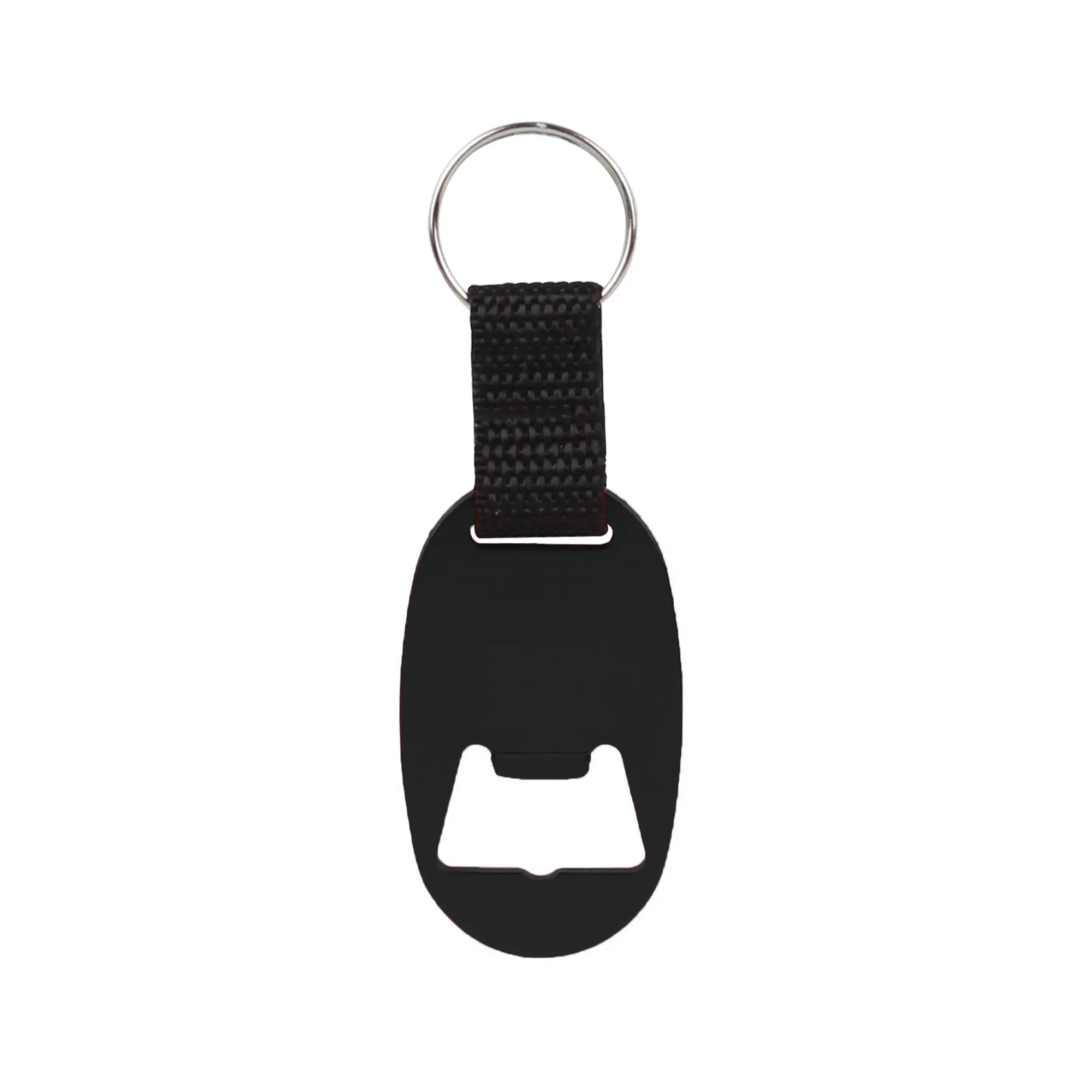 Oval Aluminum Bottle Opener Keychain 2