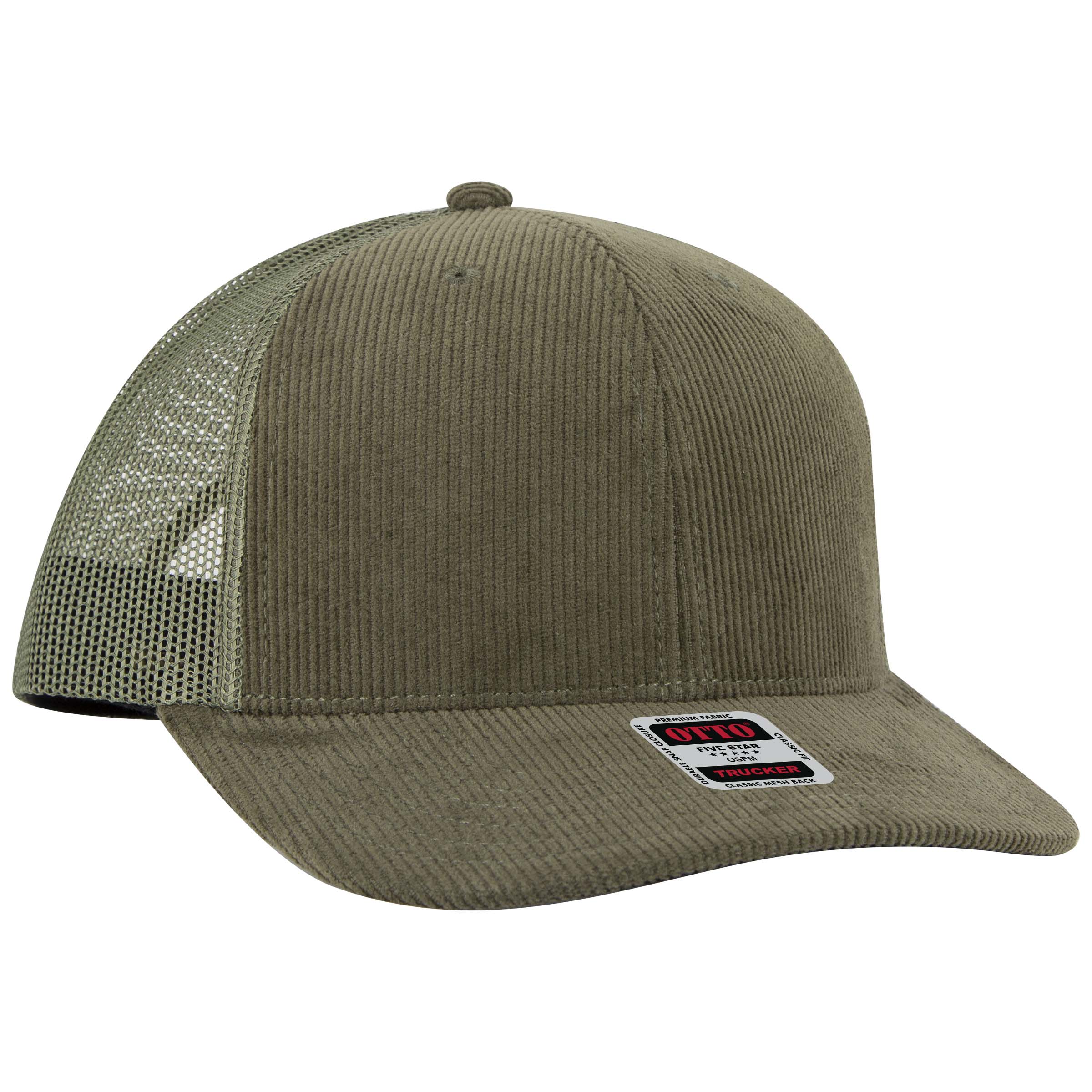 OTTO CAP® 6 Panel Mid Profile Mesh Back Trucker Hat 102
