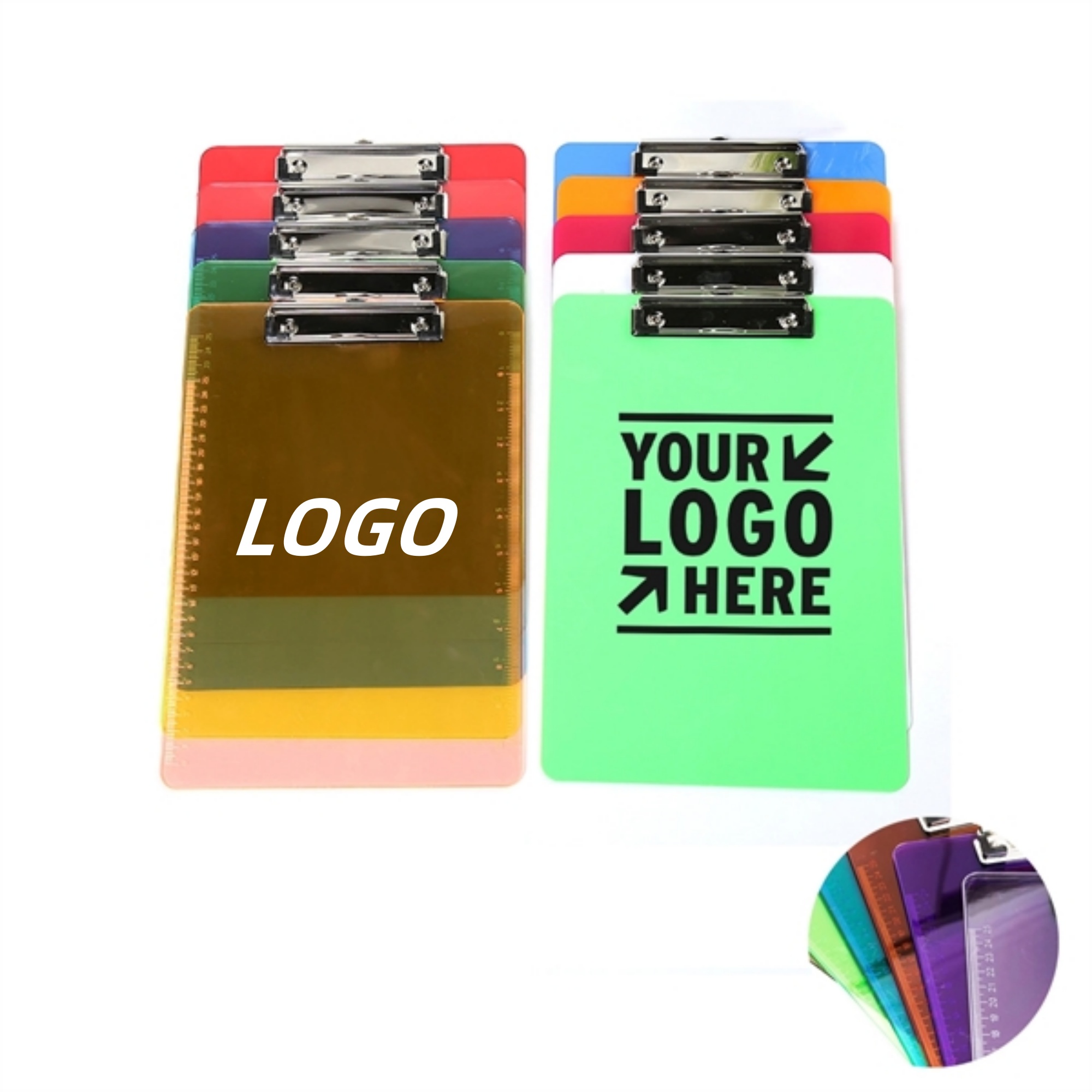 A4 Size Transparent Clipboard with Ruler Measurements 2