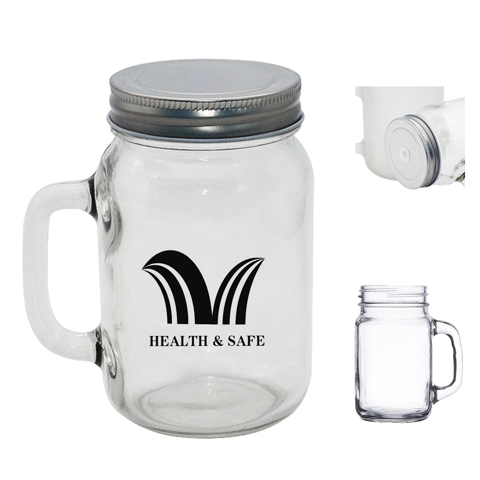 Mason Jar With Handle 1