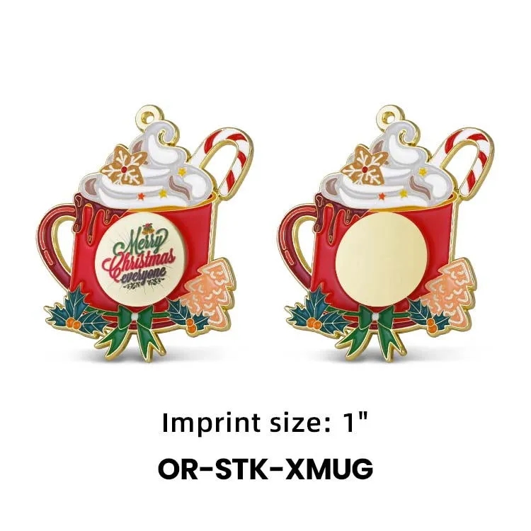 2.5" Custom Stock UV Printing Ornaments 10