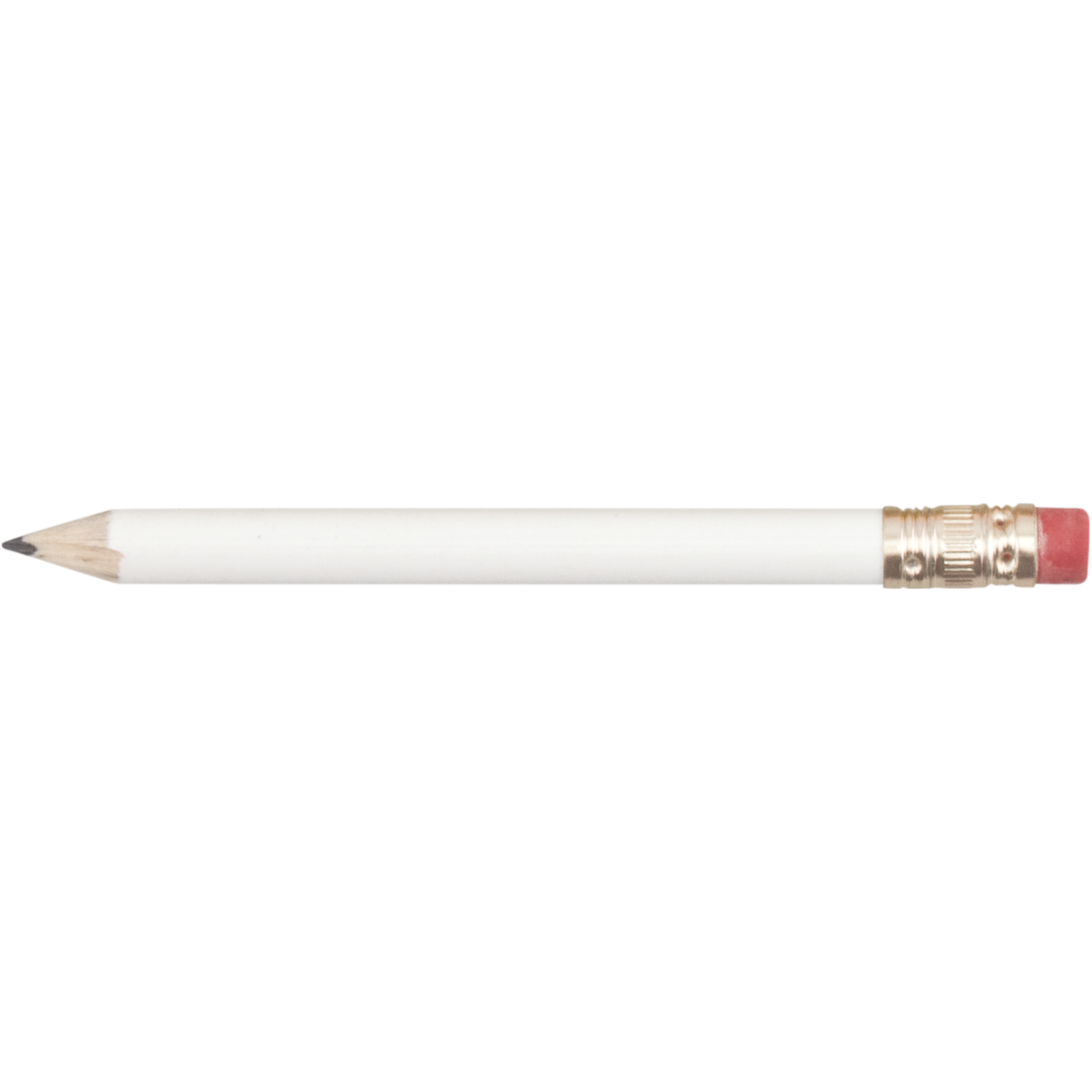 Round Wooden Golf Pencil With Eraser 10