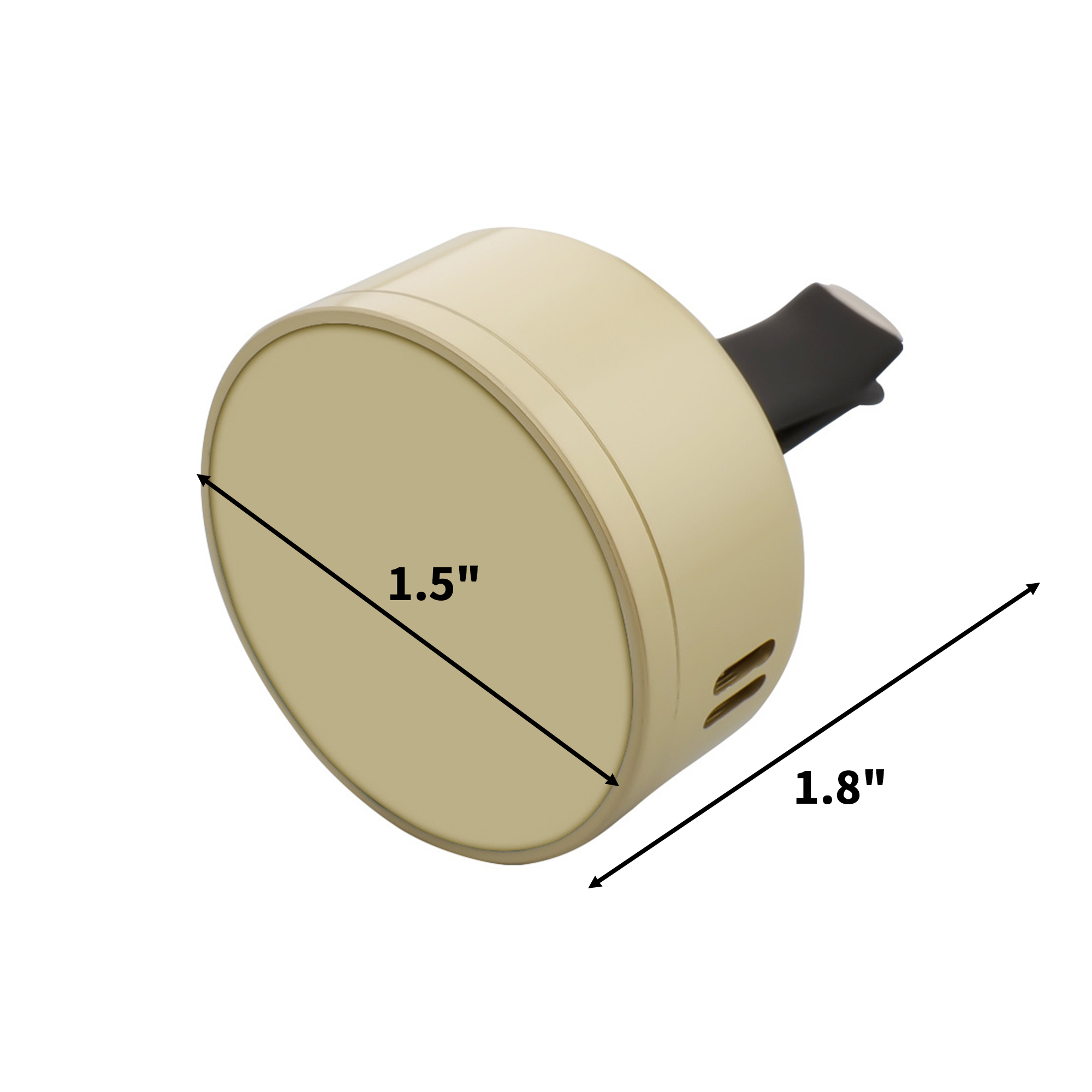 Zinc Alloy Car Air Vent Clip Aroma Box 1.5" 2