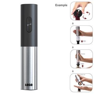 Rechargeable Electric Wine Opener With Foil Cutter And Steel Base 1