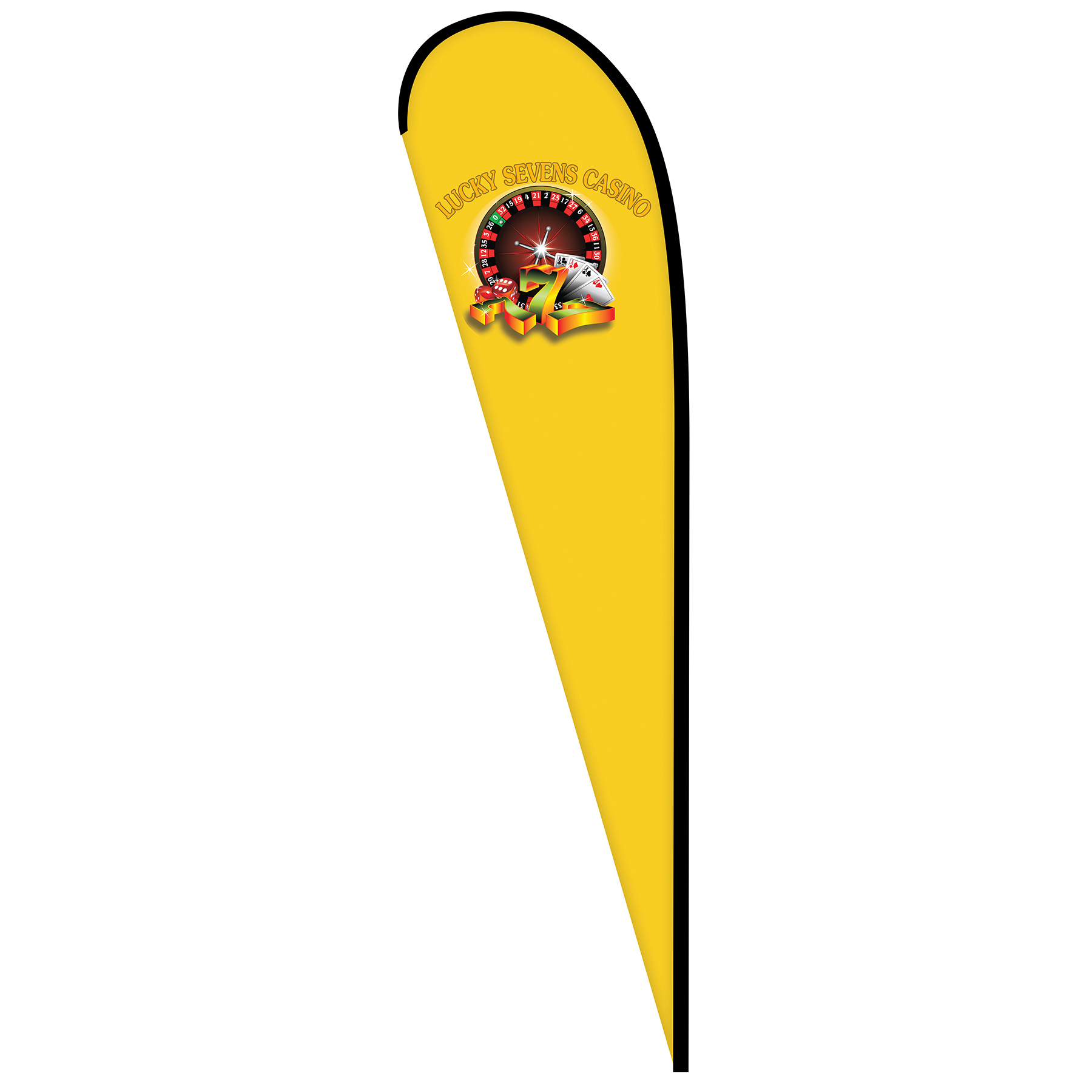 12' Double Sided Custom Portable Teardrop Banners 8