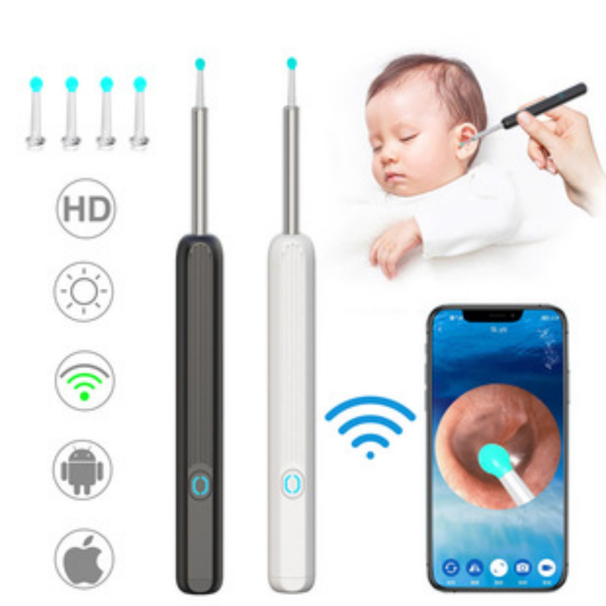 Wireless HD Camera Ear Cleaner