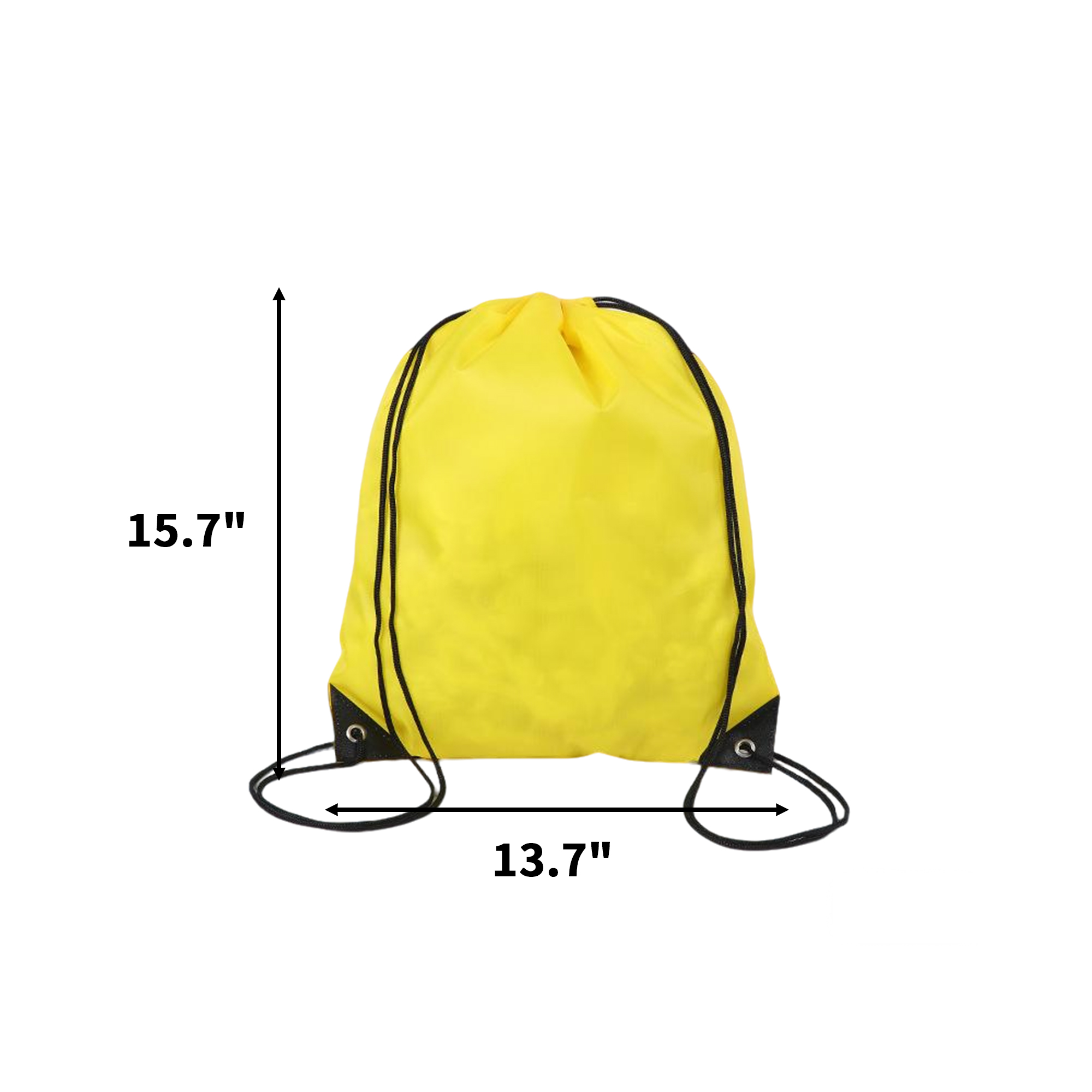 Polyester Drawstring Knapsack Bag 15.7" x 13.7" 9