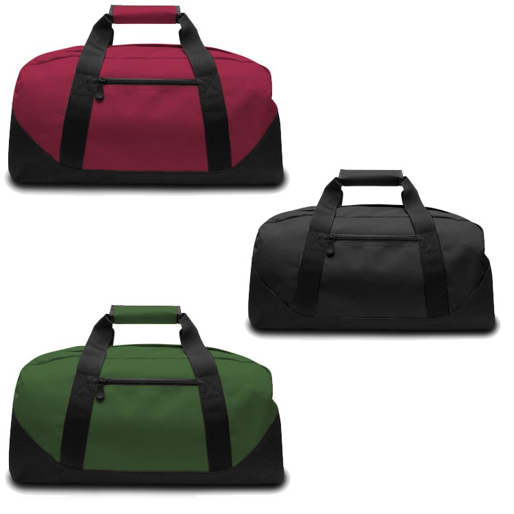 Duffel Bag with Contrasting Black Bottom - Medium 9