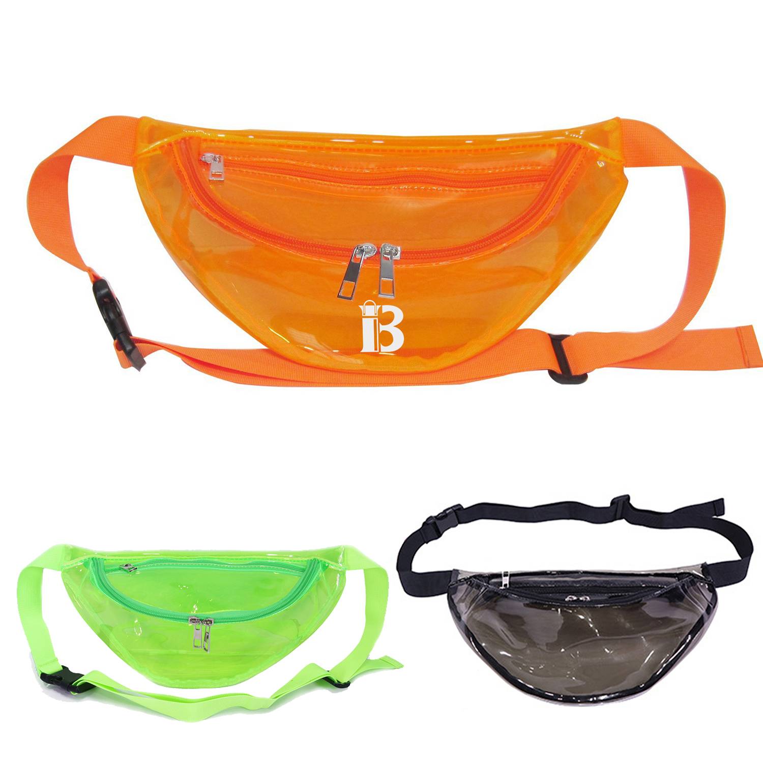 PVC Candy-colored transparent belt bag 1