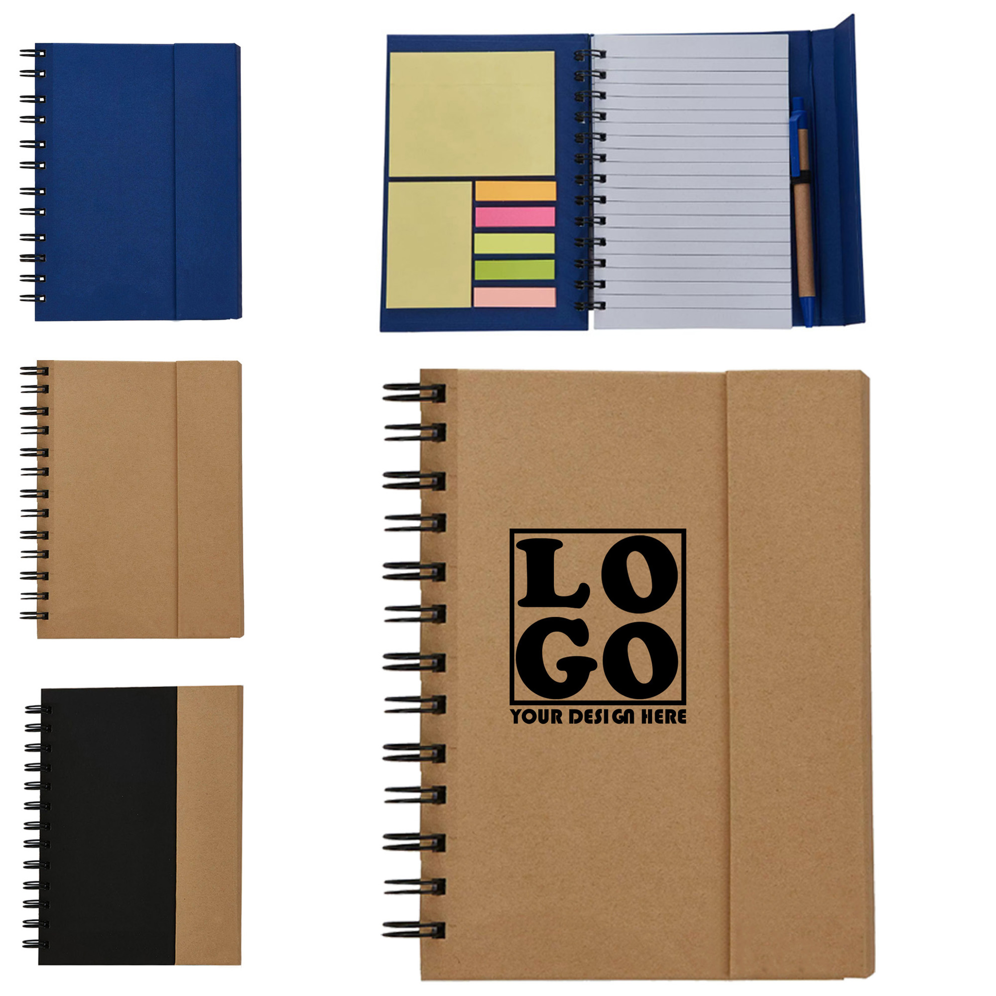 Eco Spiral Notebook with Pen 3