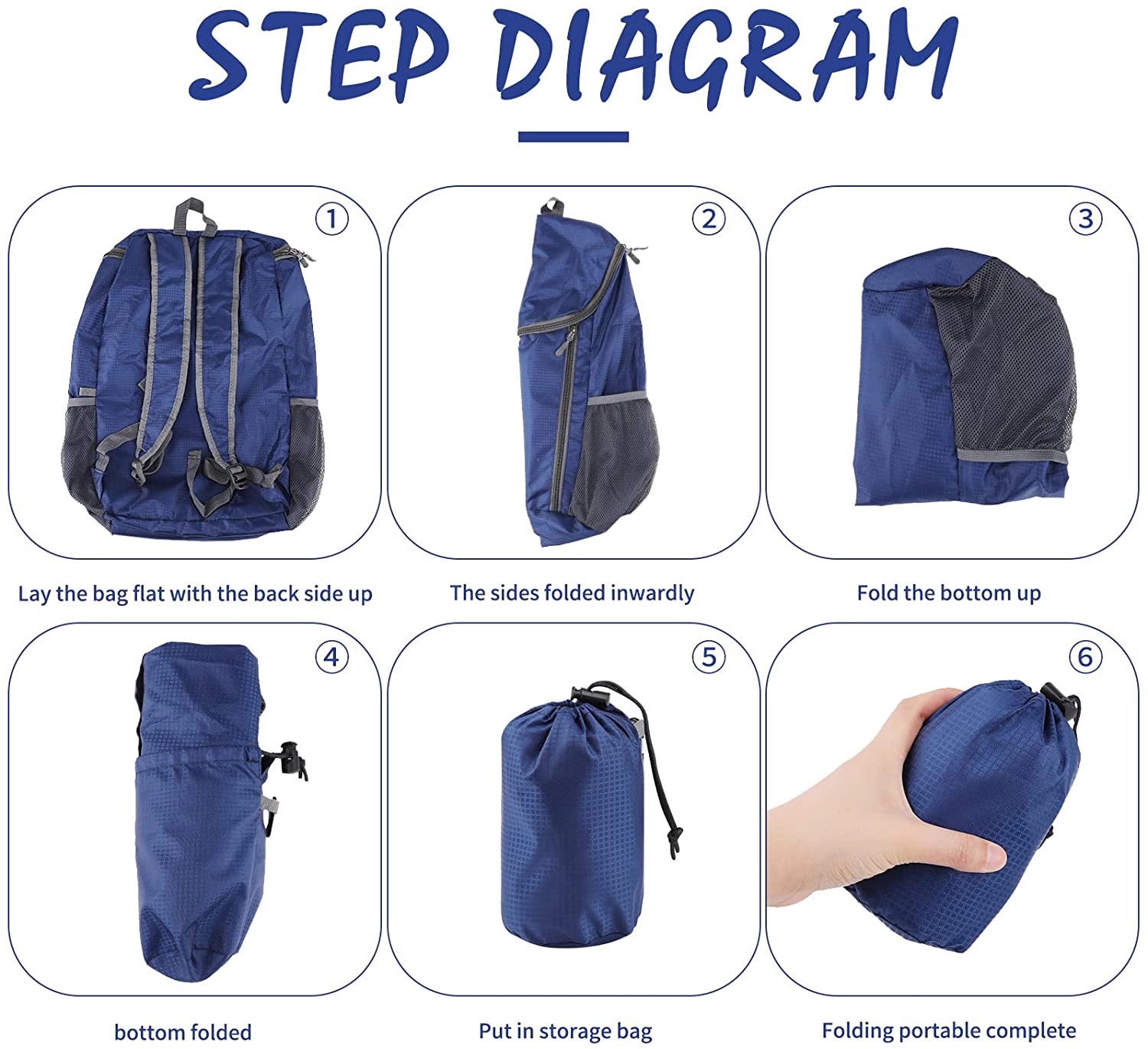 Lightweight Foldable Backpack With Storage Bag 3