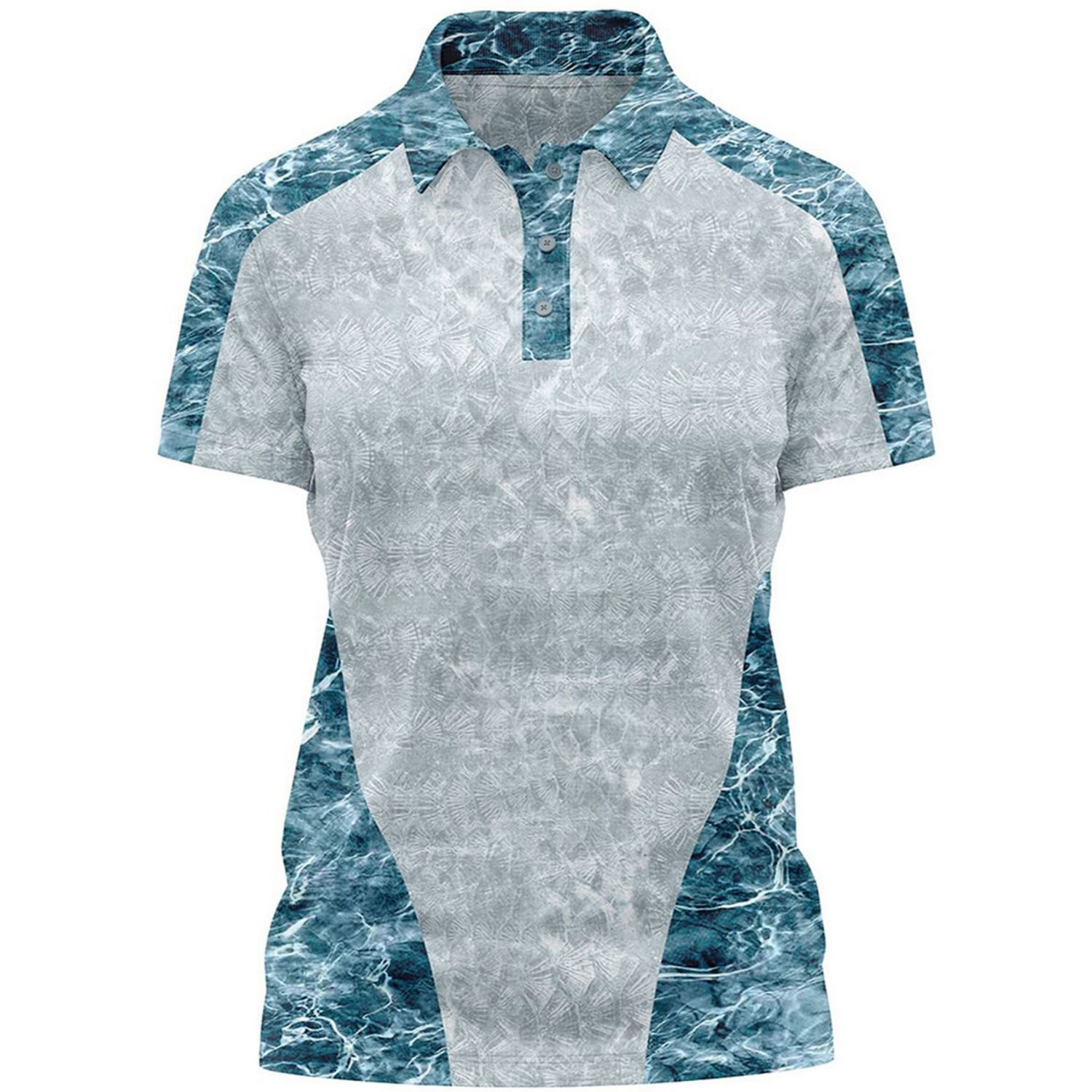 Mossy Oak® Women's 4.4 oz. Polyester Interlock Raglan Polo Shirt, UPF 50+ 3