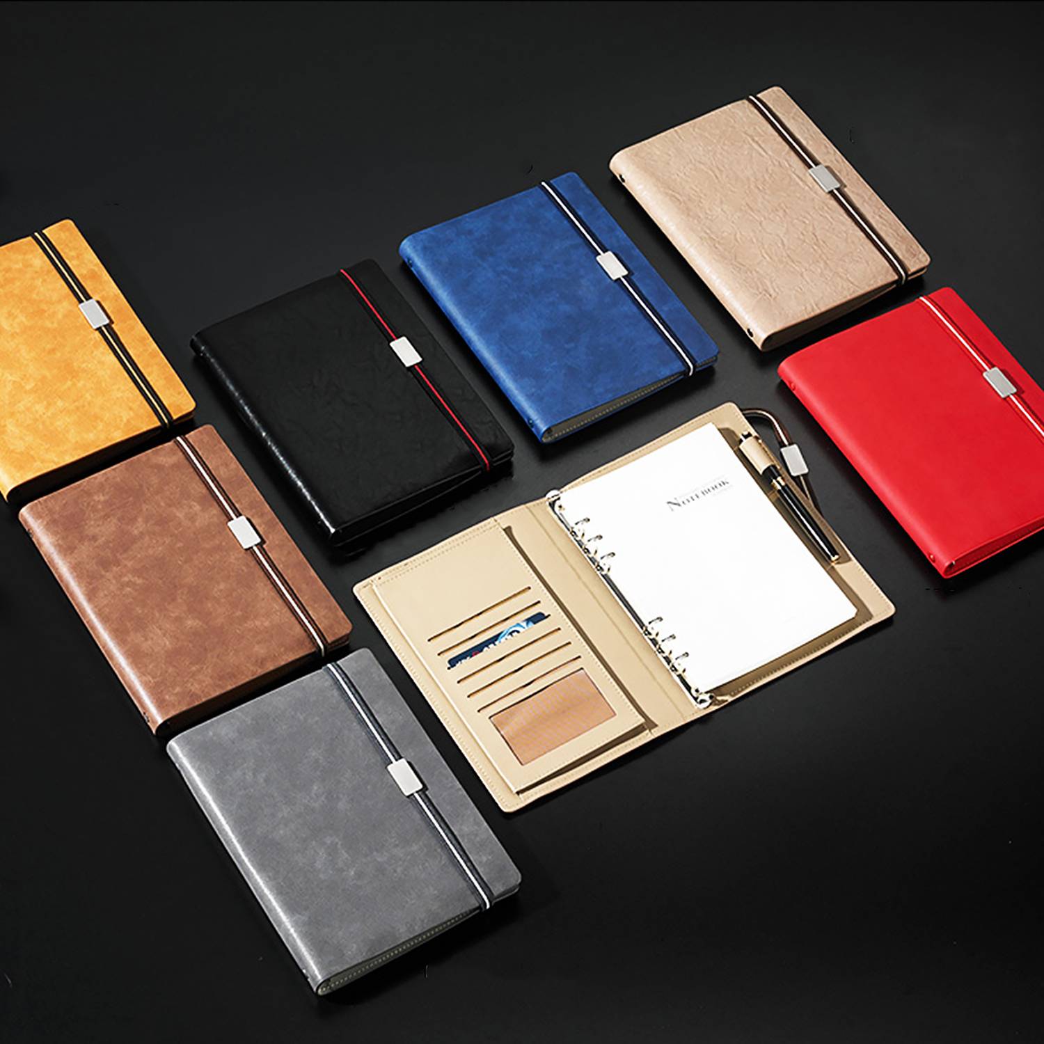 A5 PU Leather Binder Notebook 9