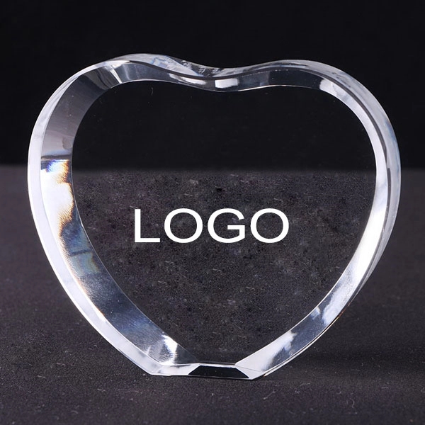 Customized Heart Shaped Crystal Photo Frame 1
