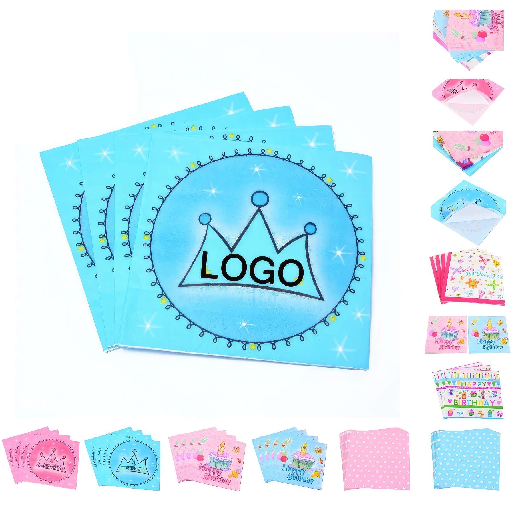 Party Event Napkin 20Pcs Pack Celebration Decoration Tissue 2