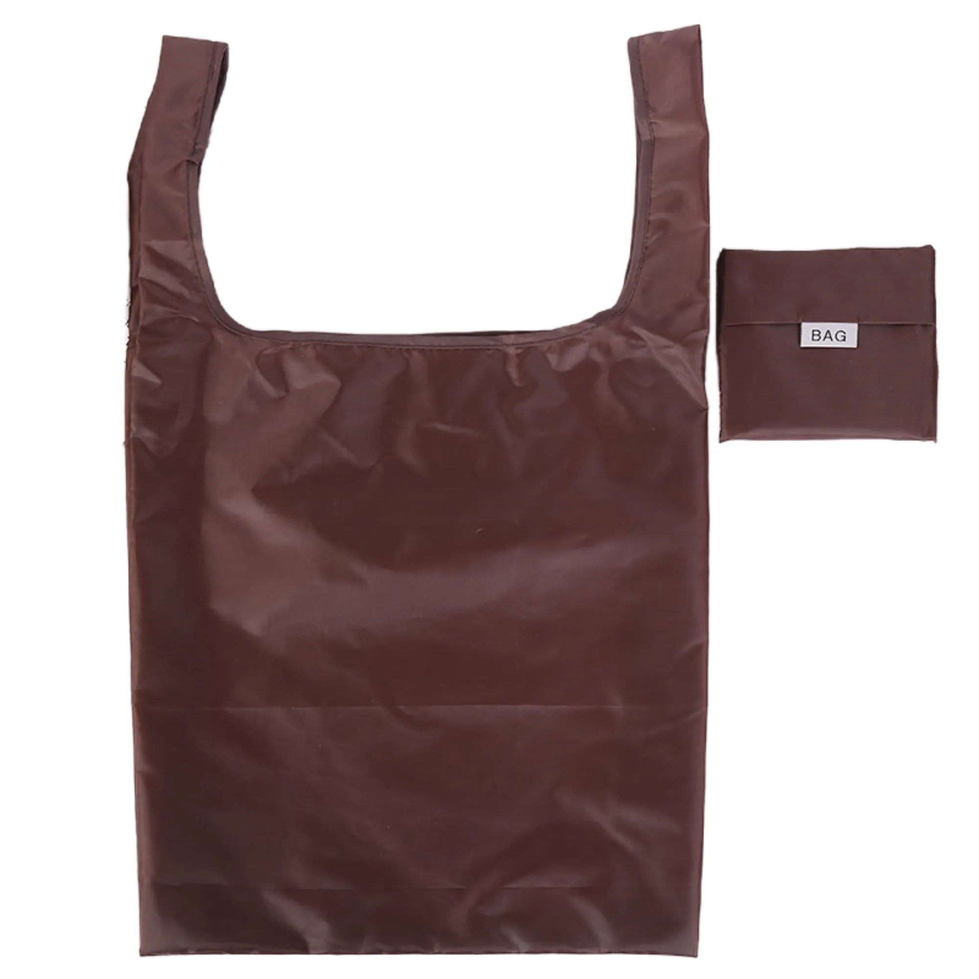 Solid Color Eco-Friendly Foldable Storage Tote Bag, custom tote bag with logo imprint 10