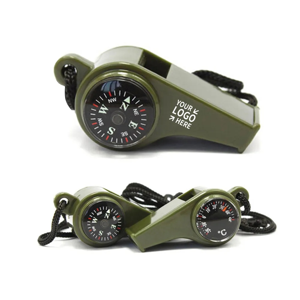 Outdoor 3-in-1 Multi-Function Whistle with lanyards 1
