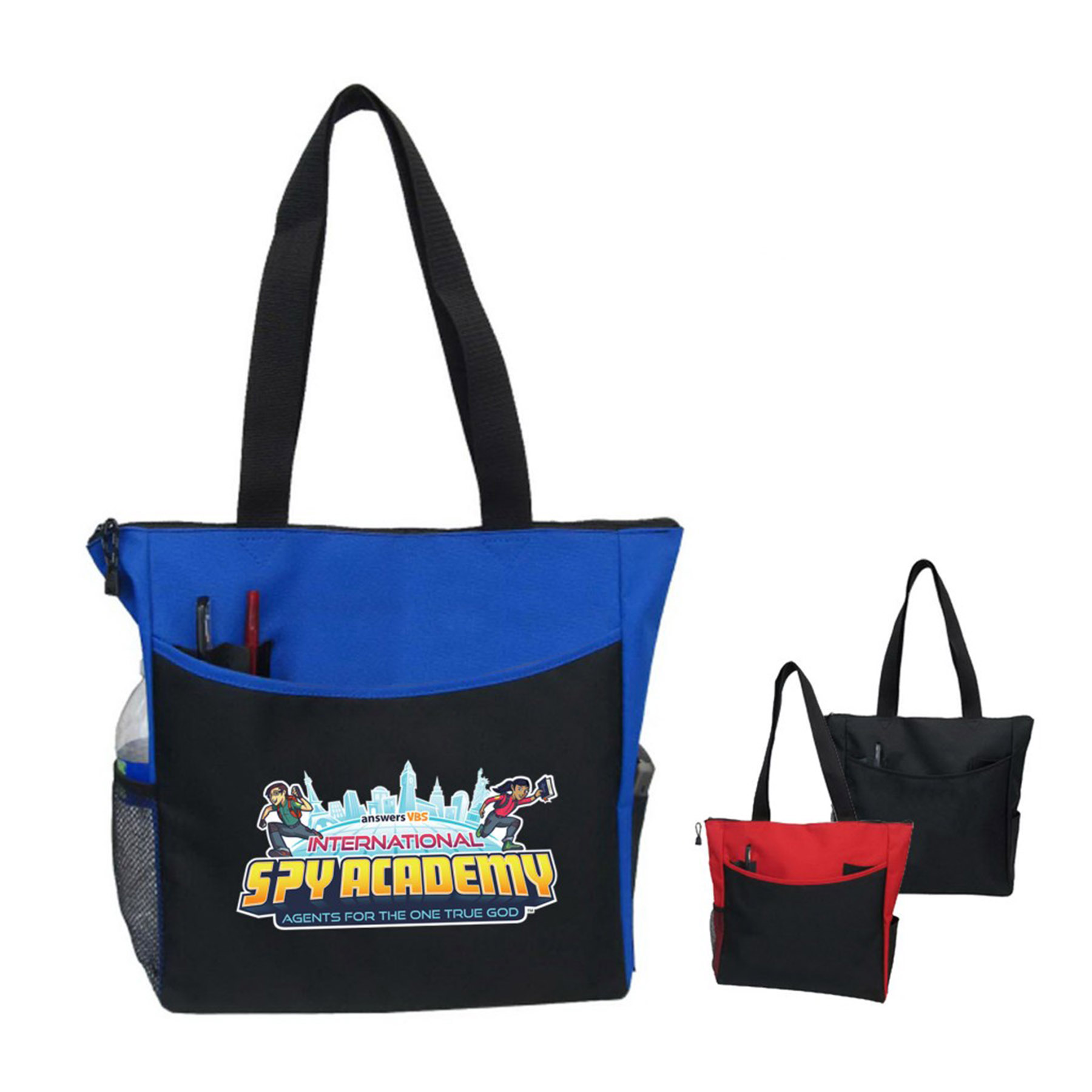Convention Tote with Side Pockets and Pen Holders 8