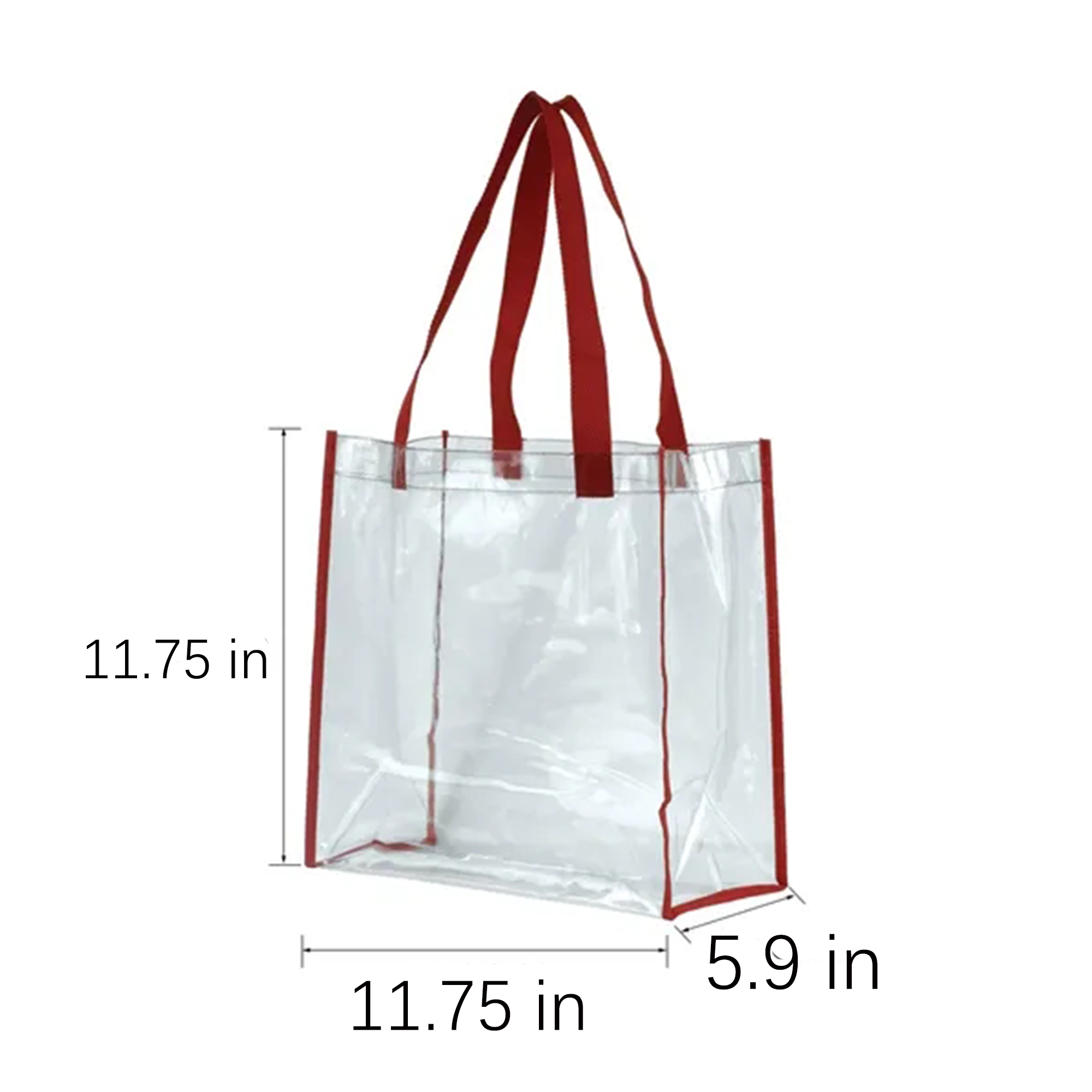 Clear Stadium Tote 50pcs MOQ 3