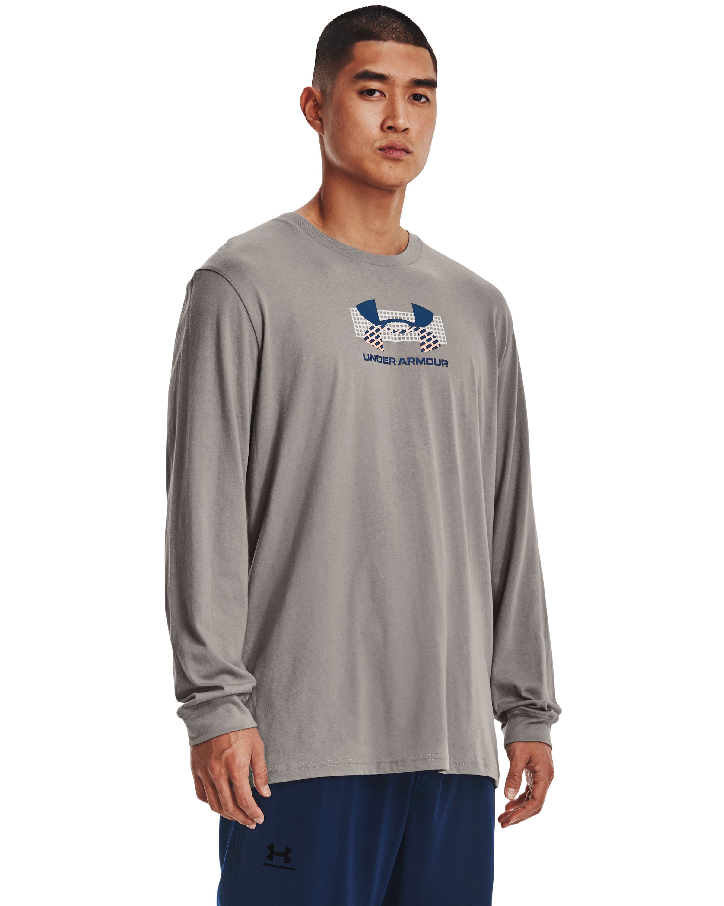 Men's UA Grid Geometric Logo Long Sleeve  1