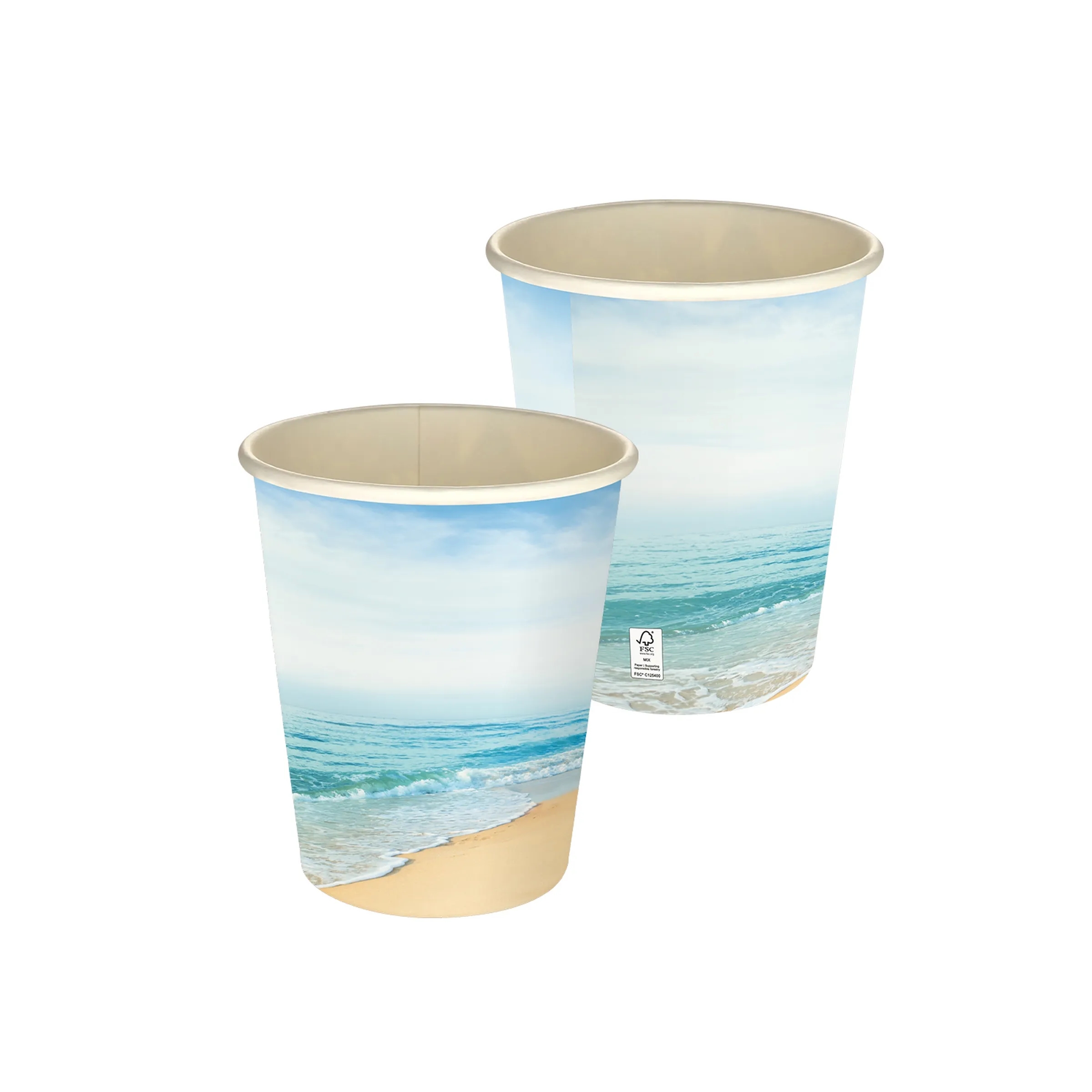 5 oz Full Color Seaside Paper Cup 3