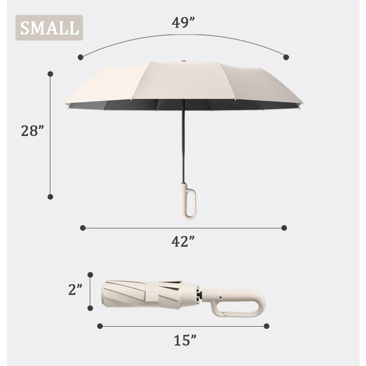 Windproof Automatic Travel Portable Folding Umbrella 5