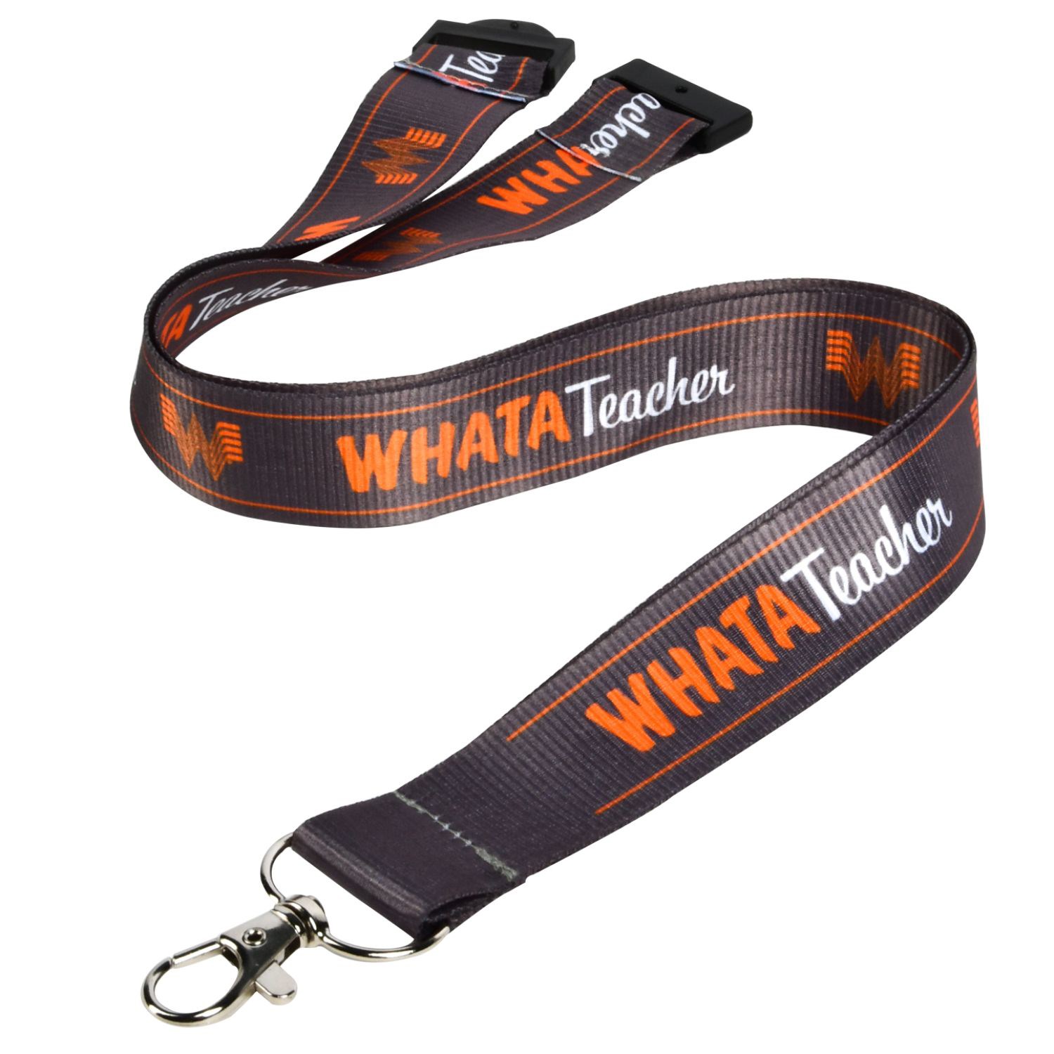 1" Polyester Full color Lanyards with Safety Breakaway 2