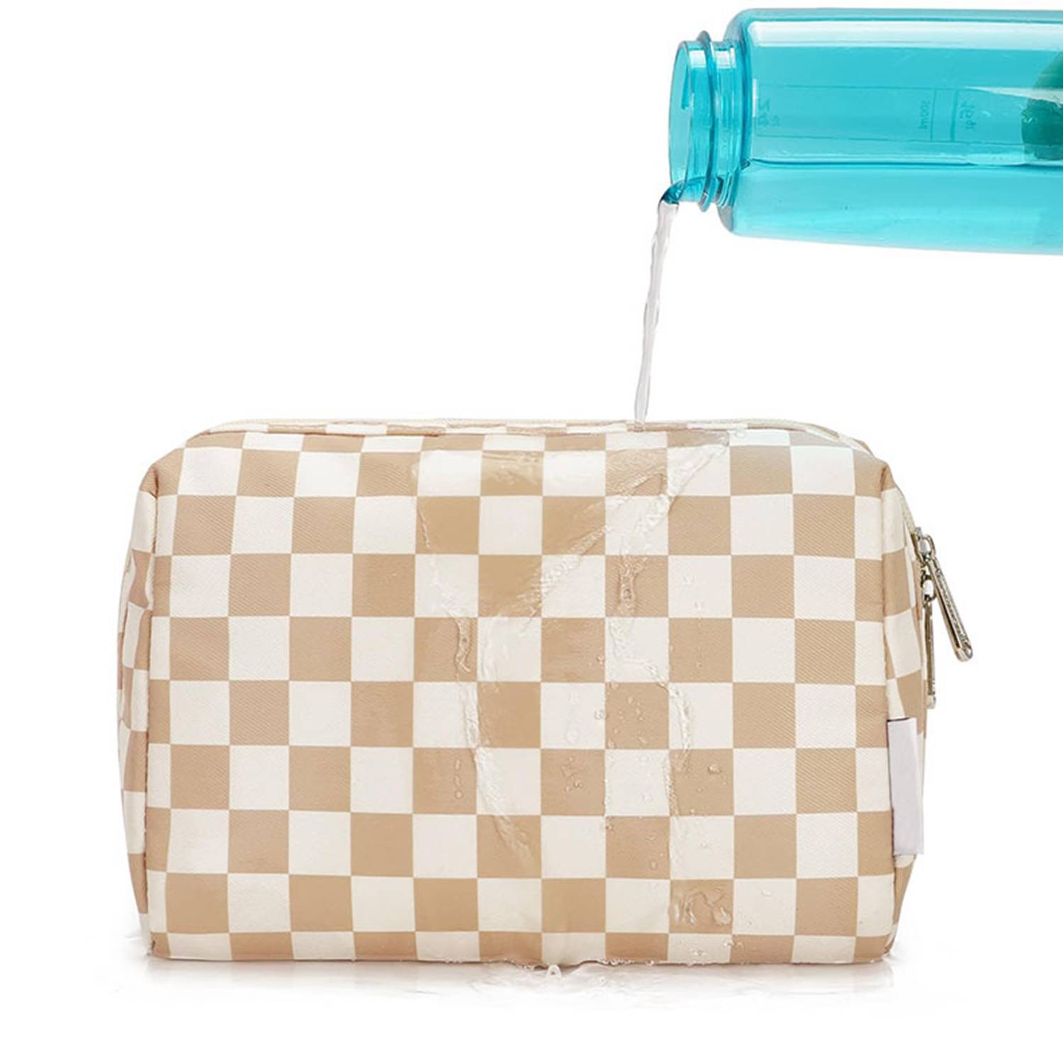 Large PU Leather Waterproof Toiletry Makeup Bag 6