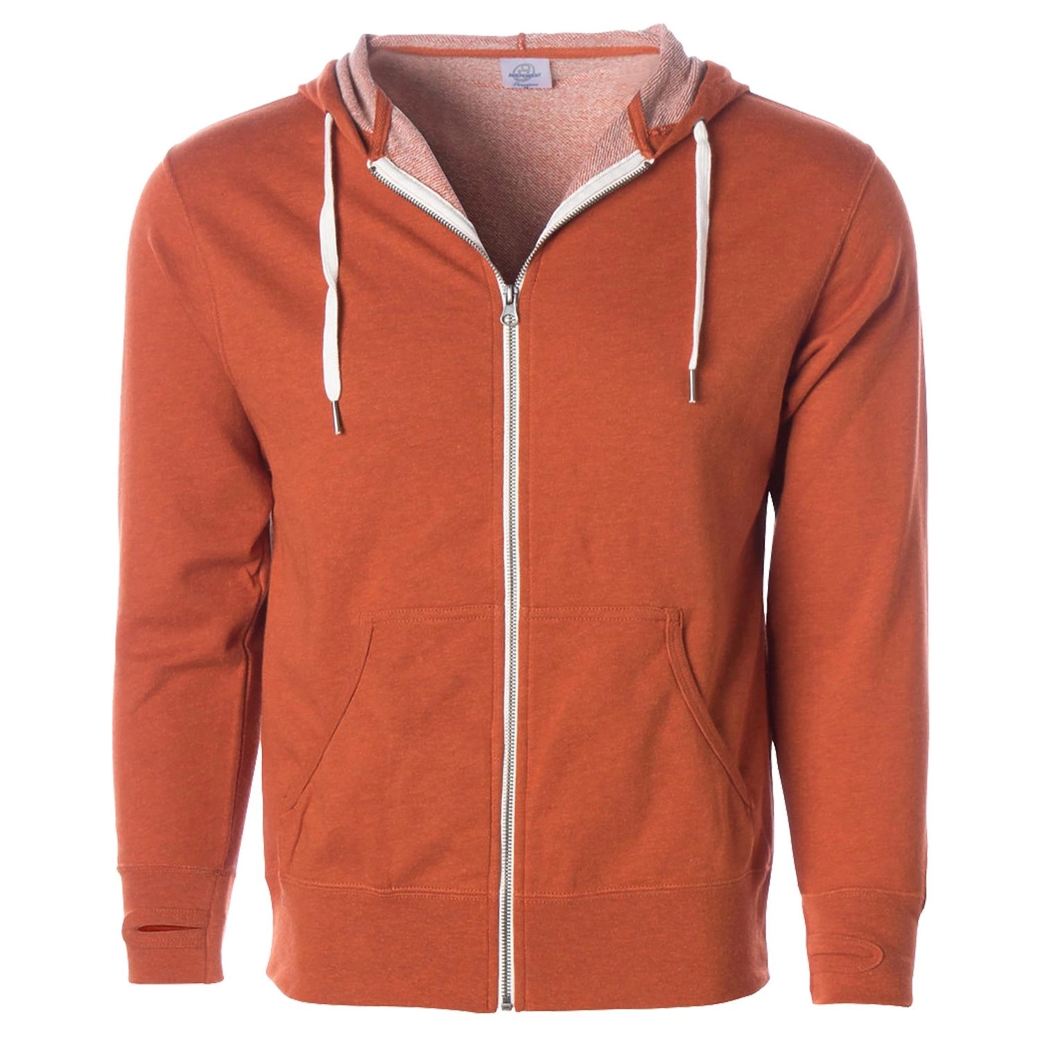 Unisex Heather French Terry Zip Hooded Sweatshirt, custom hoodie or sweatshirt with logo imprint 14