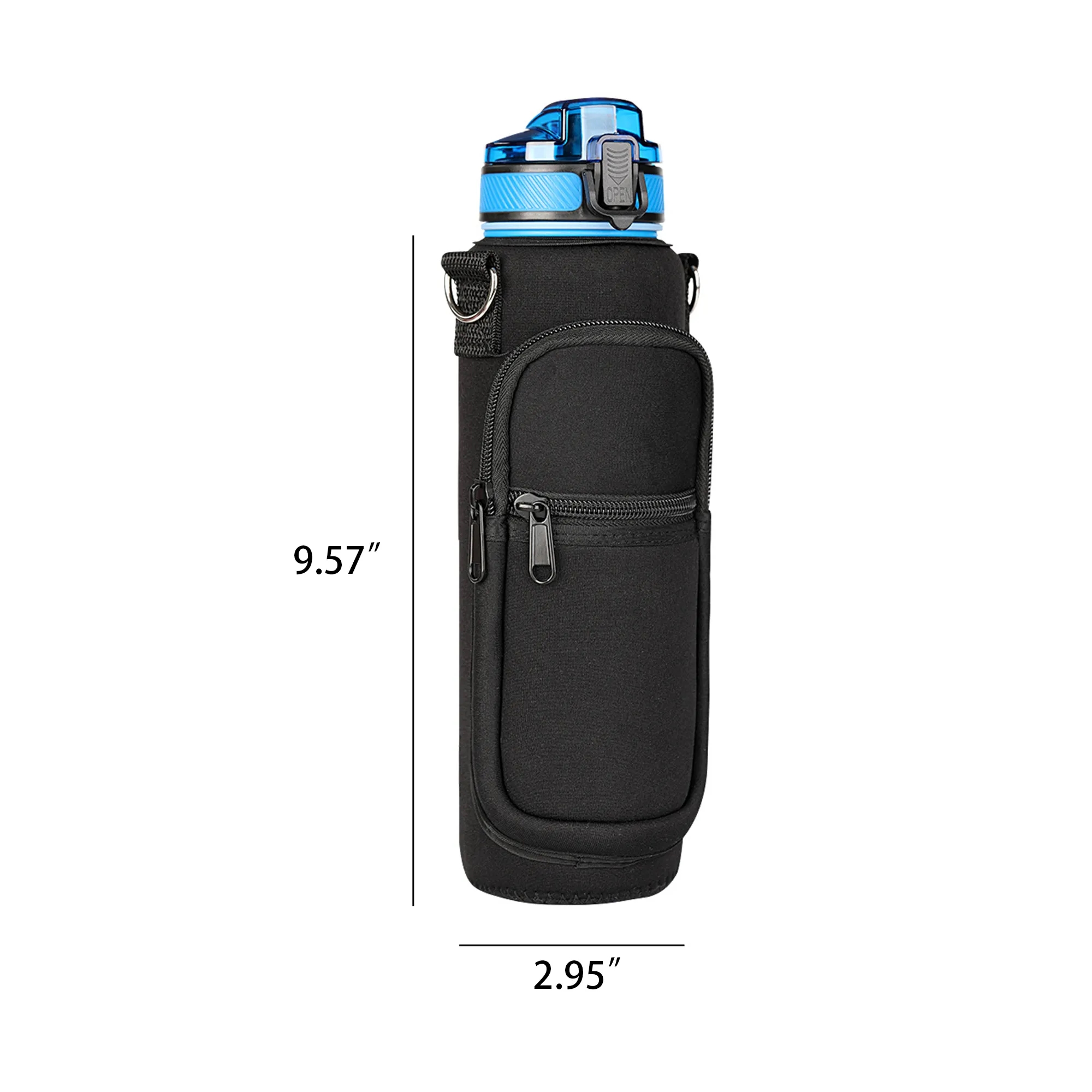 32 Oz Water Bottle Tote Bag Thermos Cup Holder 2