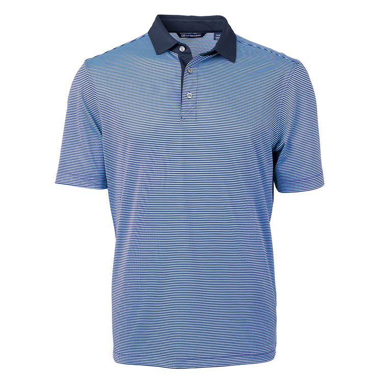 Cutter and Buck Virtue Eco Pique Micro Stripe Recycled Polo 9