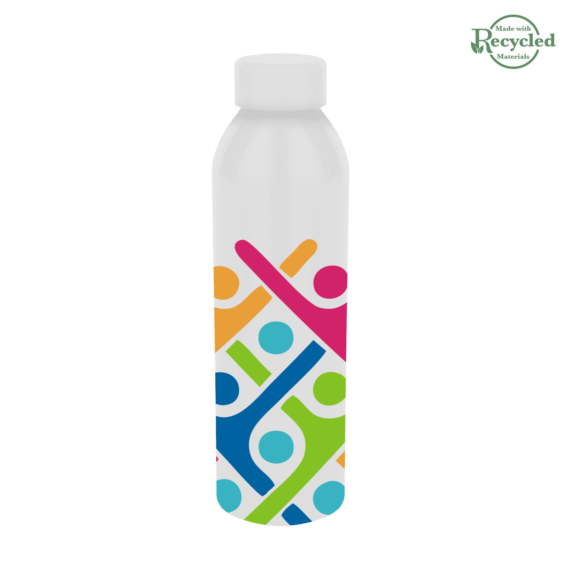 22 Oz. Full Color Serena Recycled Aluminum Bottle, custom water bottle with logo imprint 4