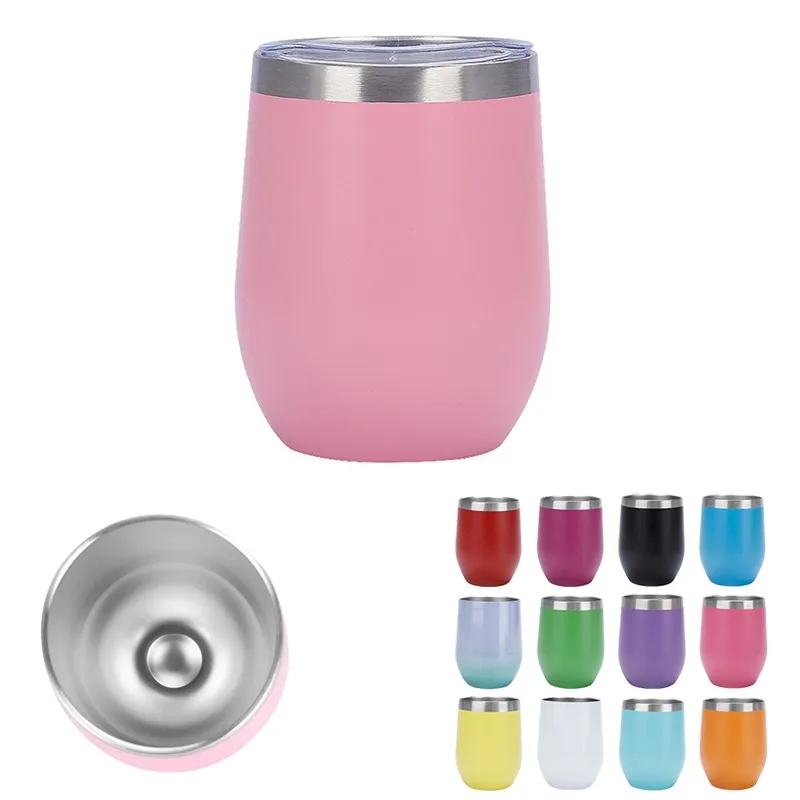 12 Oz. Double Wall Eggshell Cup with Lid 4