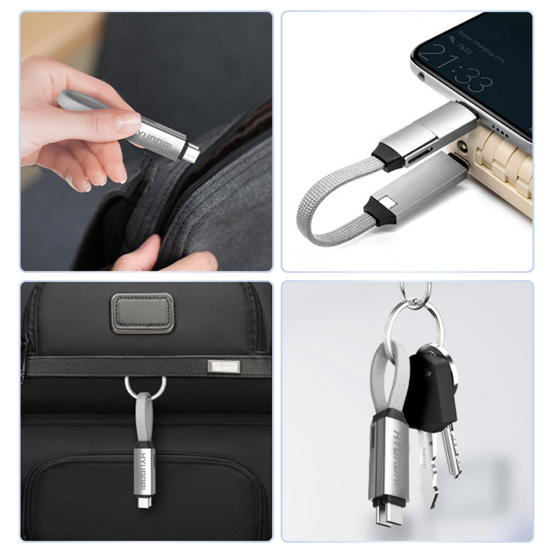 2-in-1 USB-C Charging Cable with Lightning Adapter - 60W Fast Charge 2