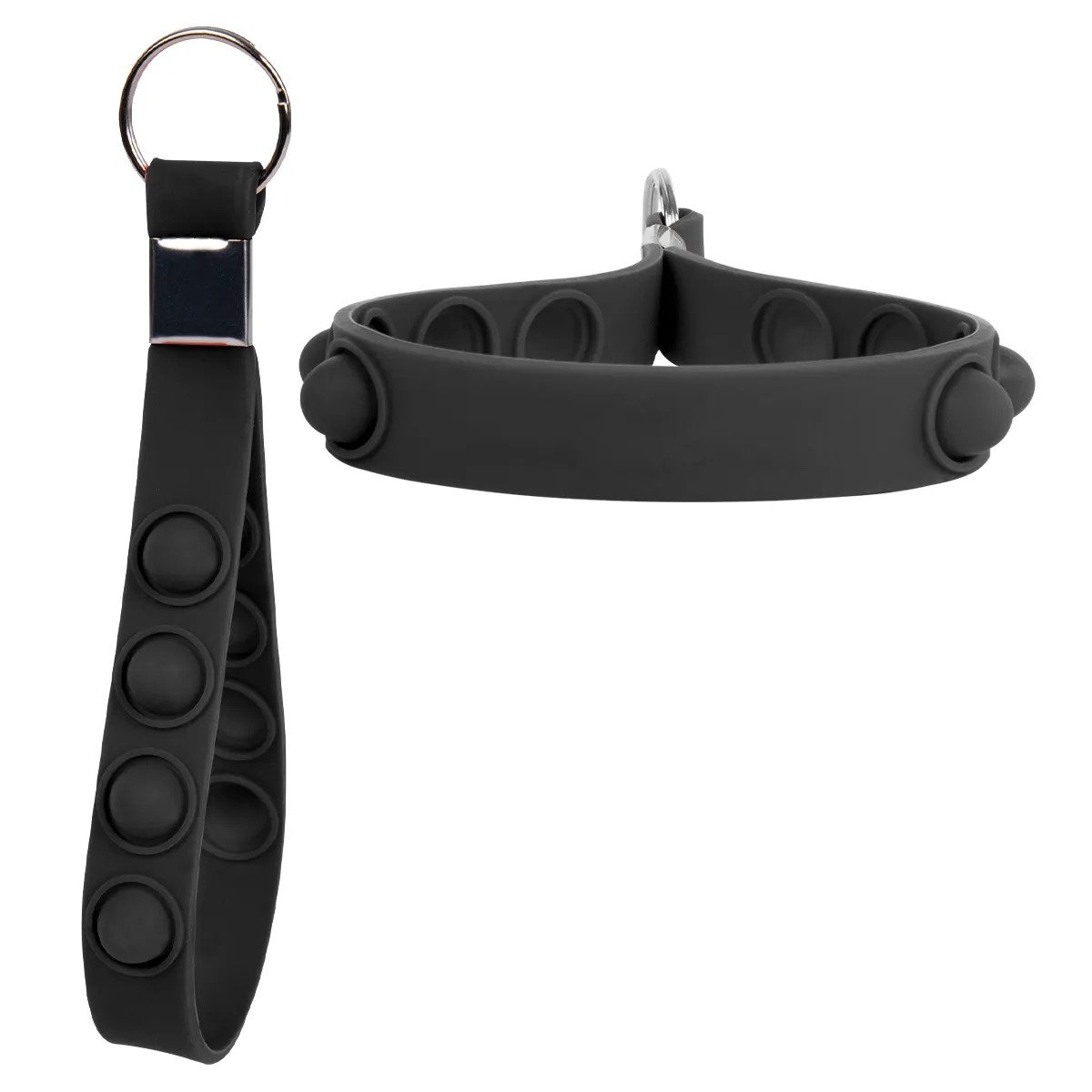 Silicone Wristband Pop Keychain 5