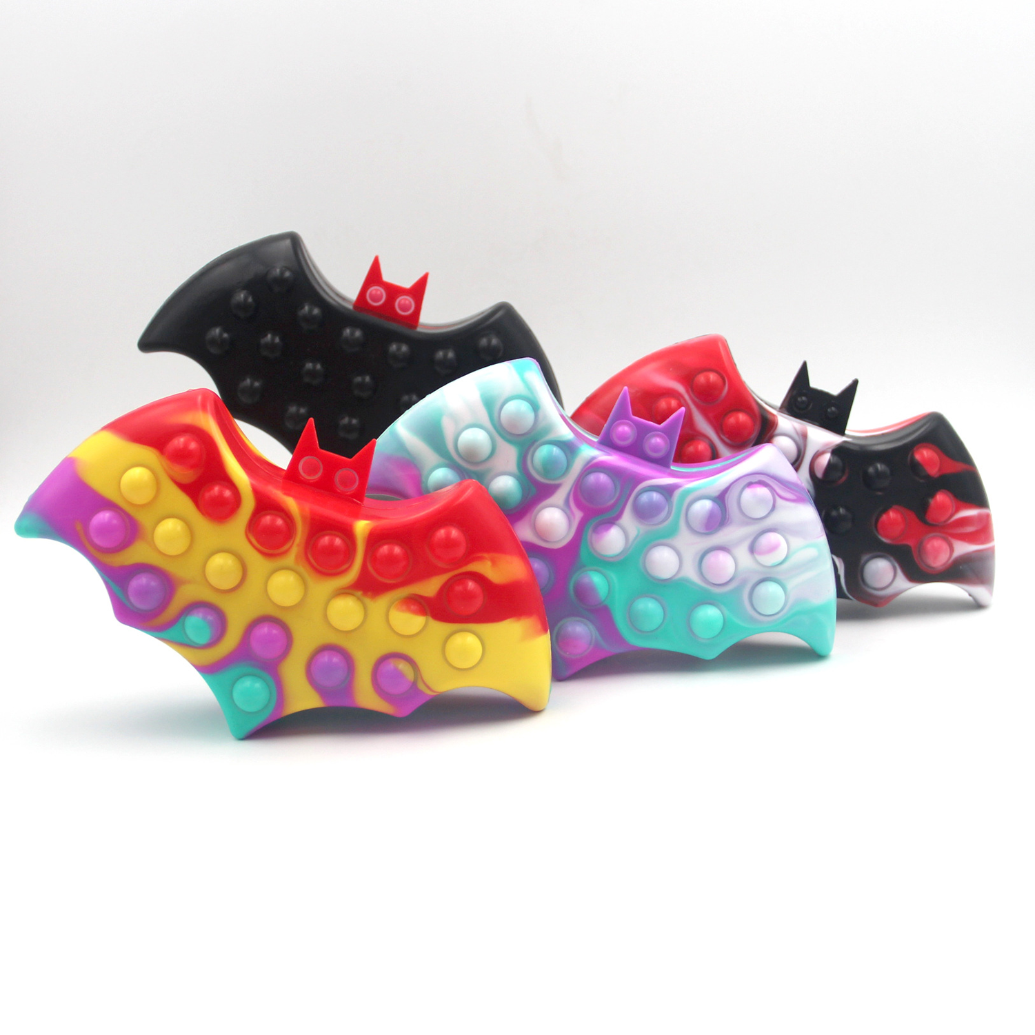 Bat Shaped Silicone Push Pop Bubble Ball Toy 10