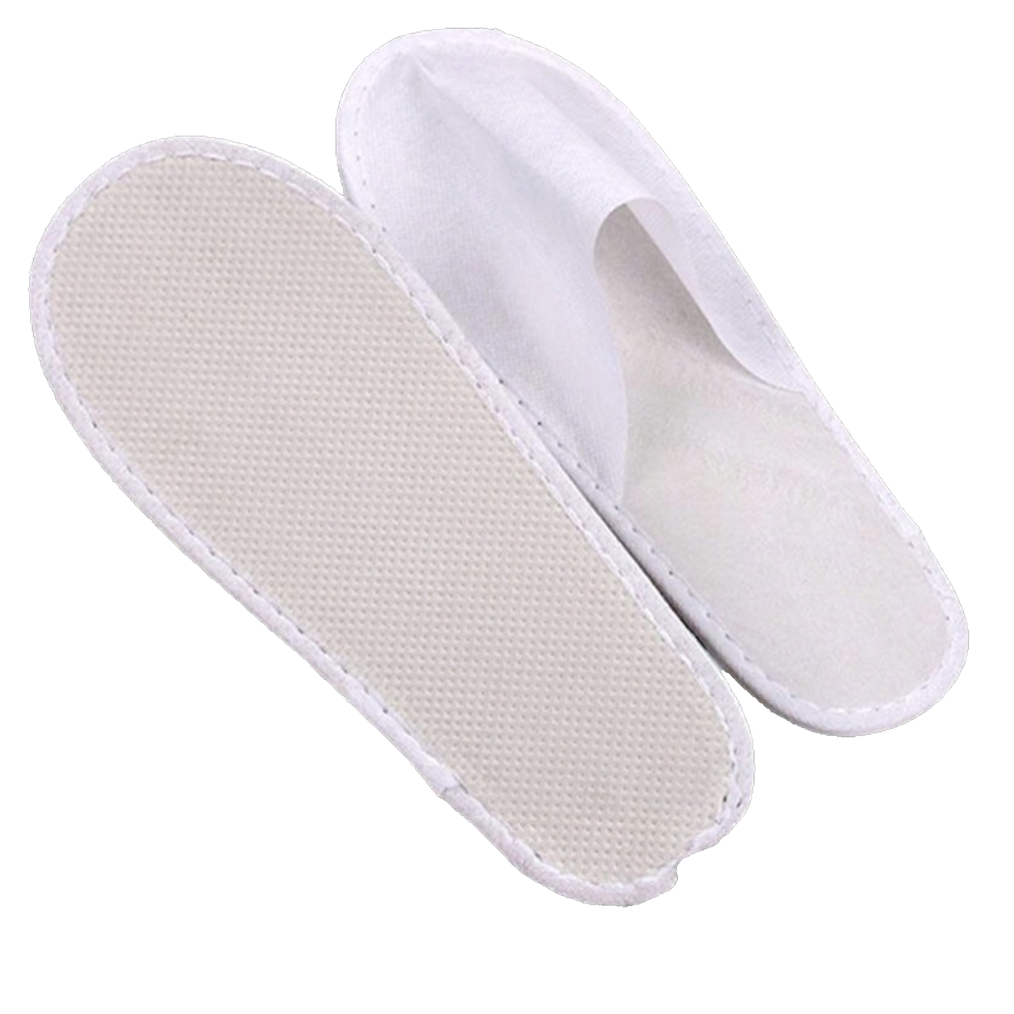Disposable Close Toe Slippers Brushed Plush Material 2