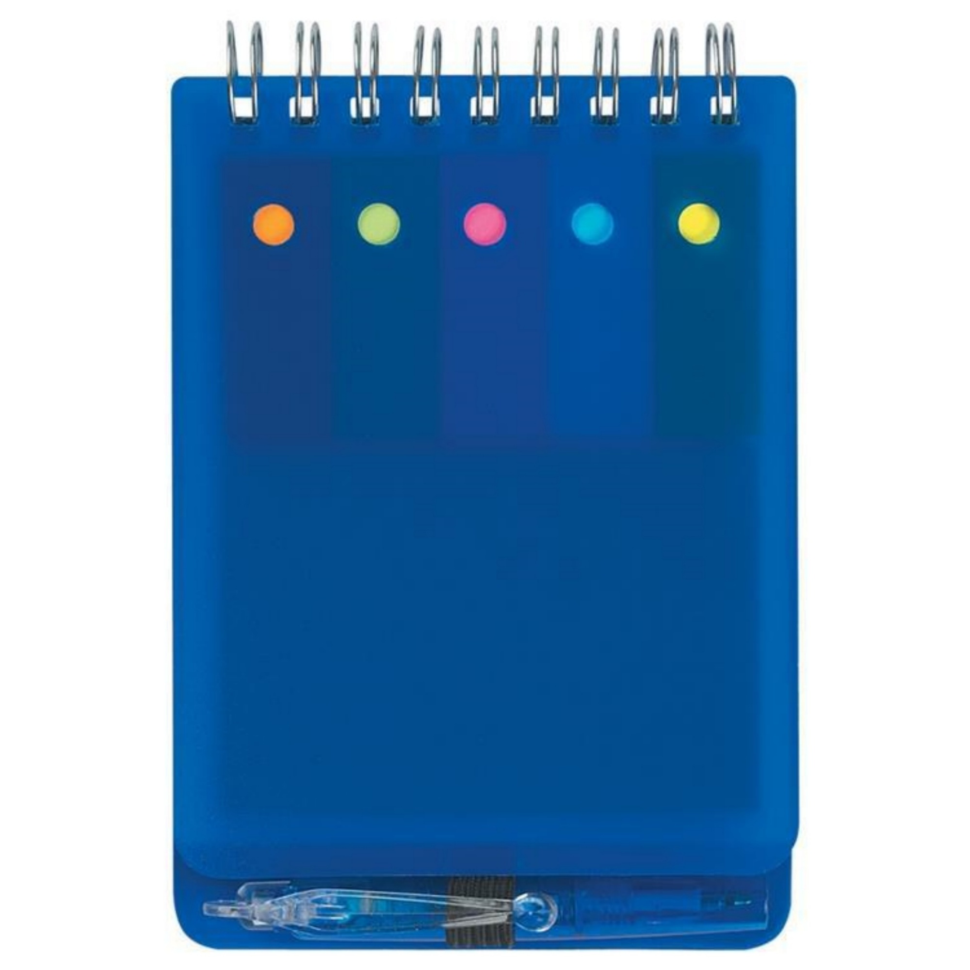 Spiral Notebook with Integrated Sticky Notes and Pen - Holder 4
