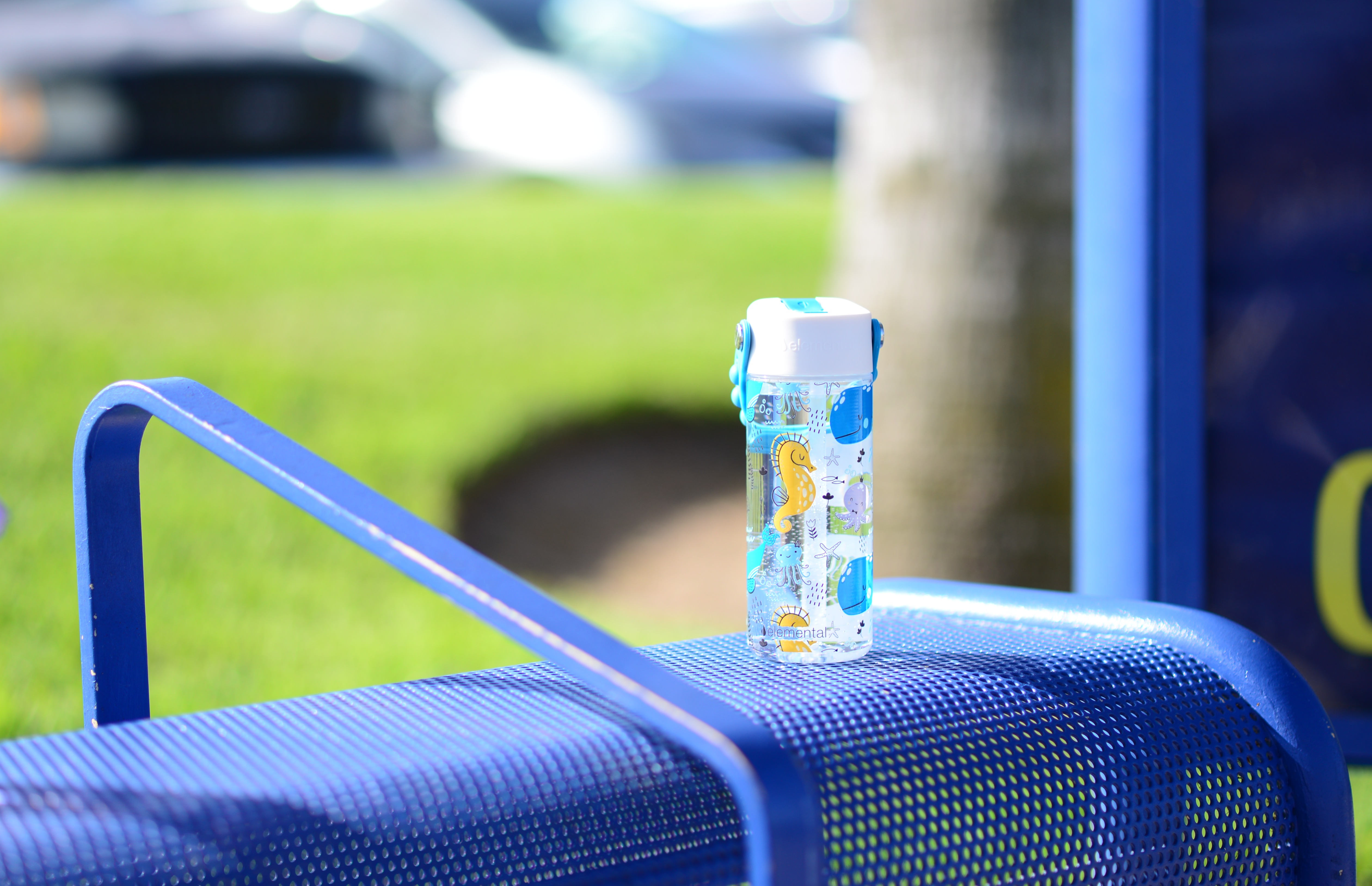 Elemental® Splash Pop Fidget 18oz Tritan Water Bottle - with Drinking Spout and Straw 1