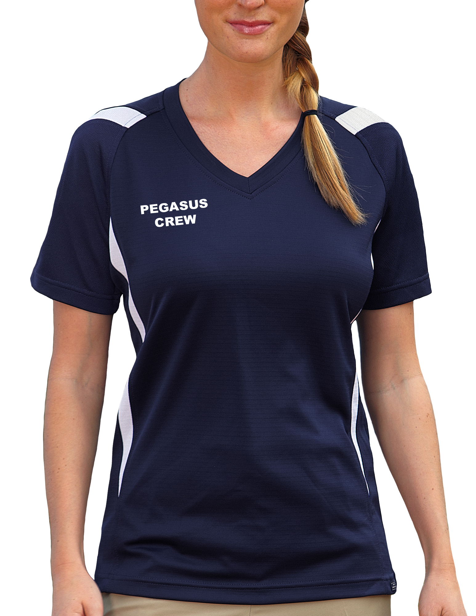 Ladies' Pegasus Crew Ottoman Tee Shirt 1