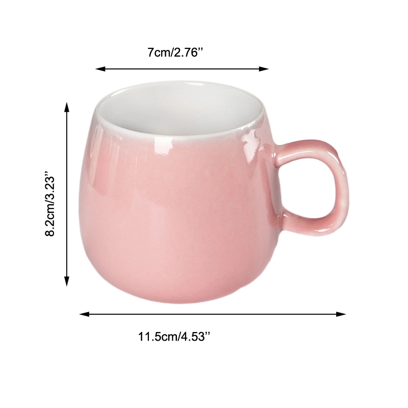 Custom Logo 9 oz. Ceramic Milk Mug 8